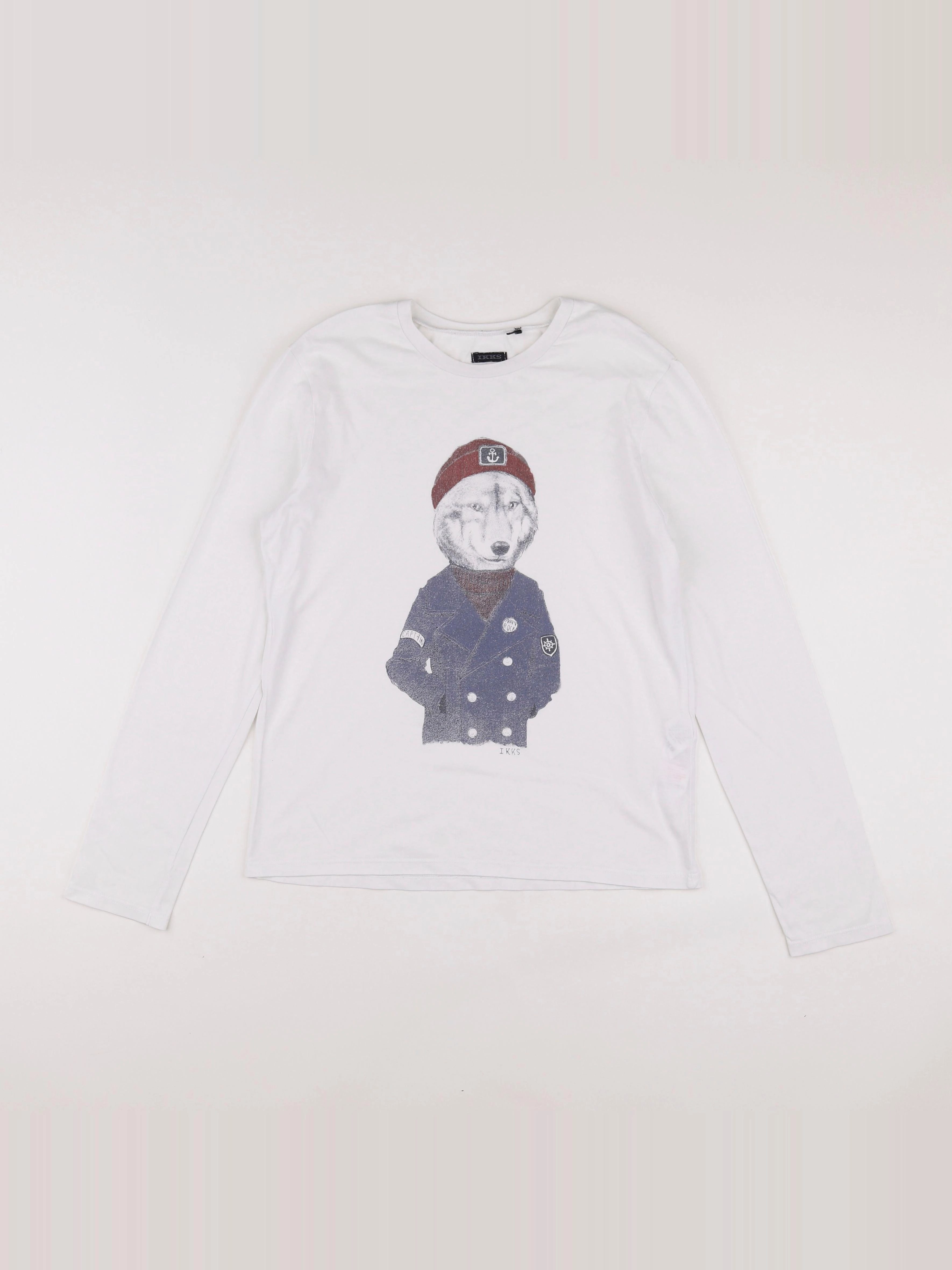 IKKS - tee-shirt blanc - 12 ans