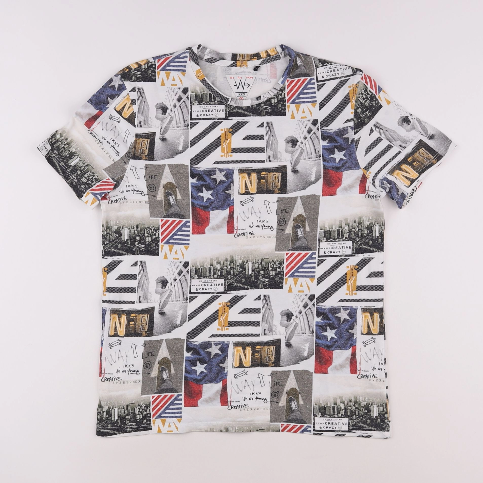 IKKS - tee-shirt multicolore - 12 ans