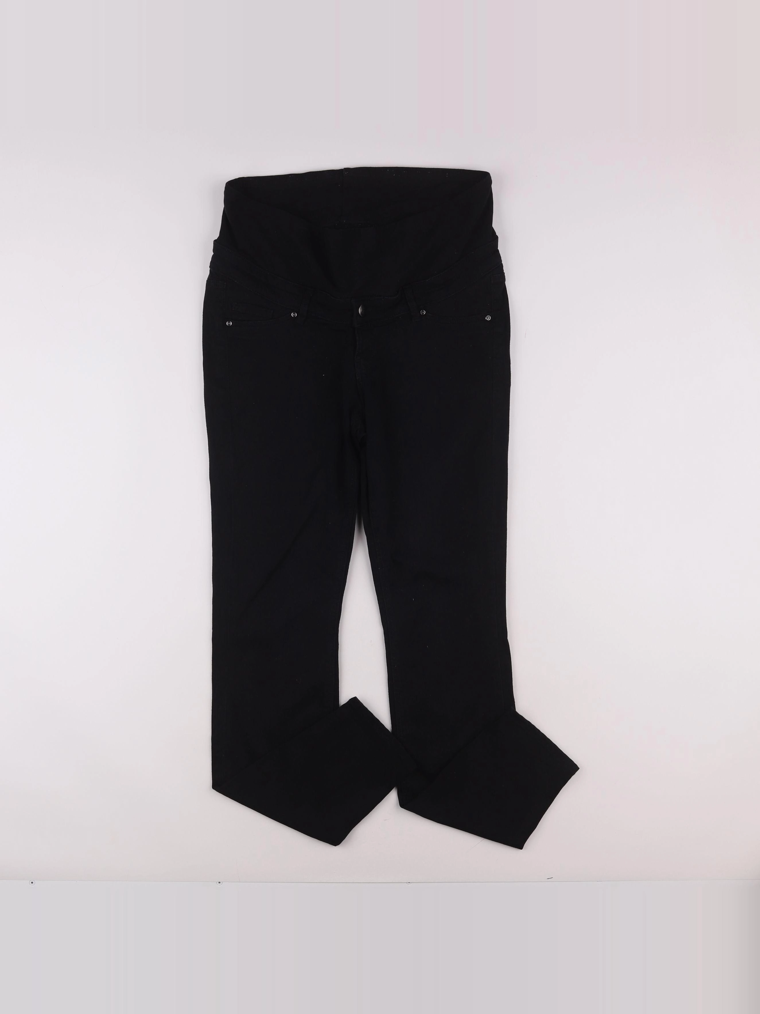 H&M - jean grossesse noir - 38