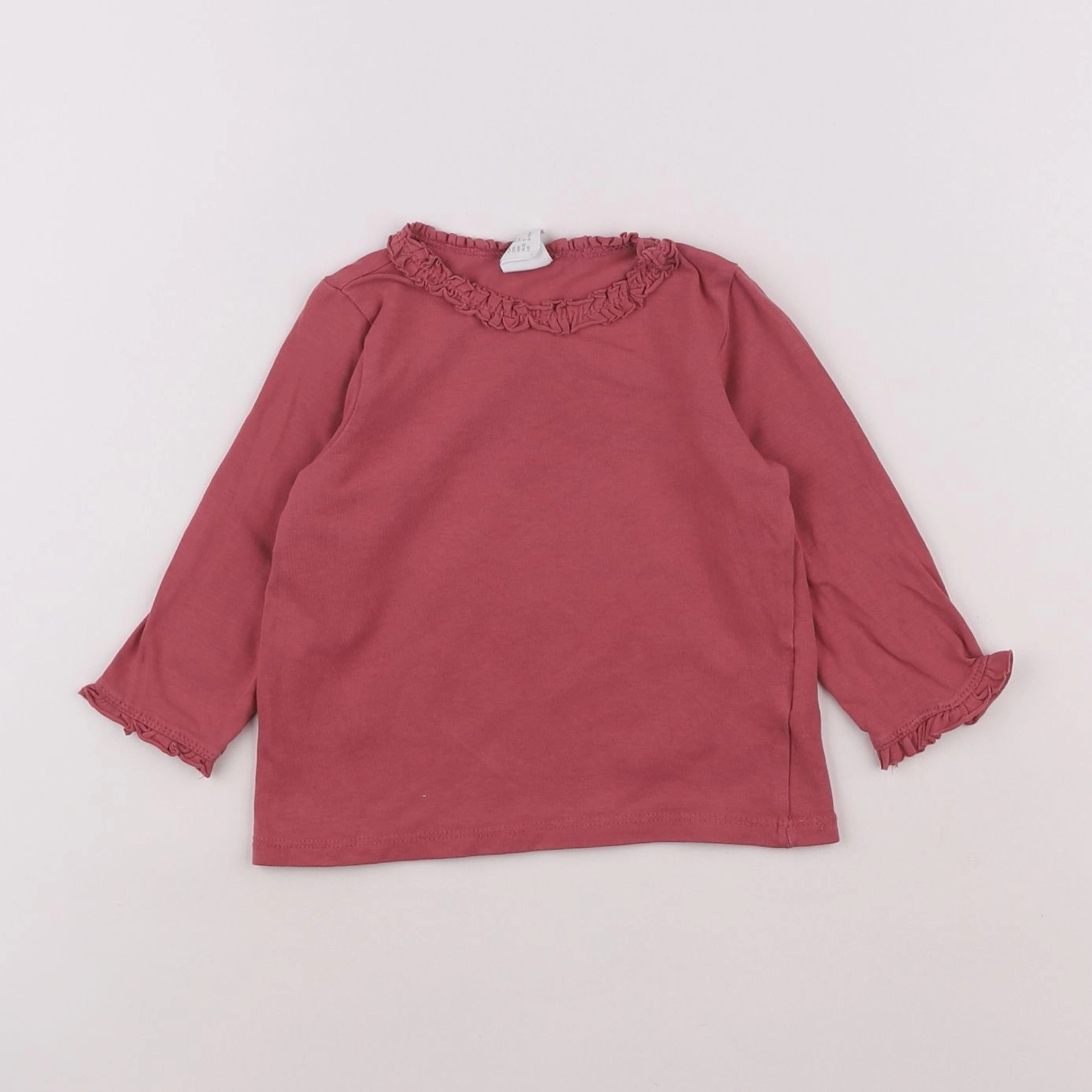 H&M - tee-shirt rose - 6/9 mois