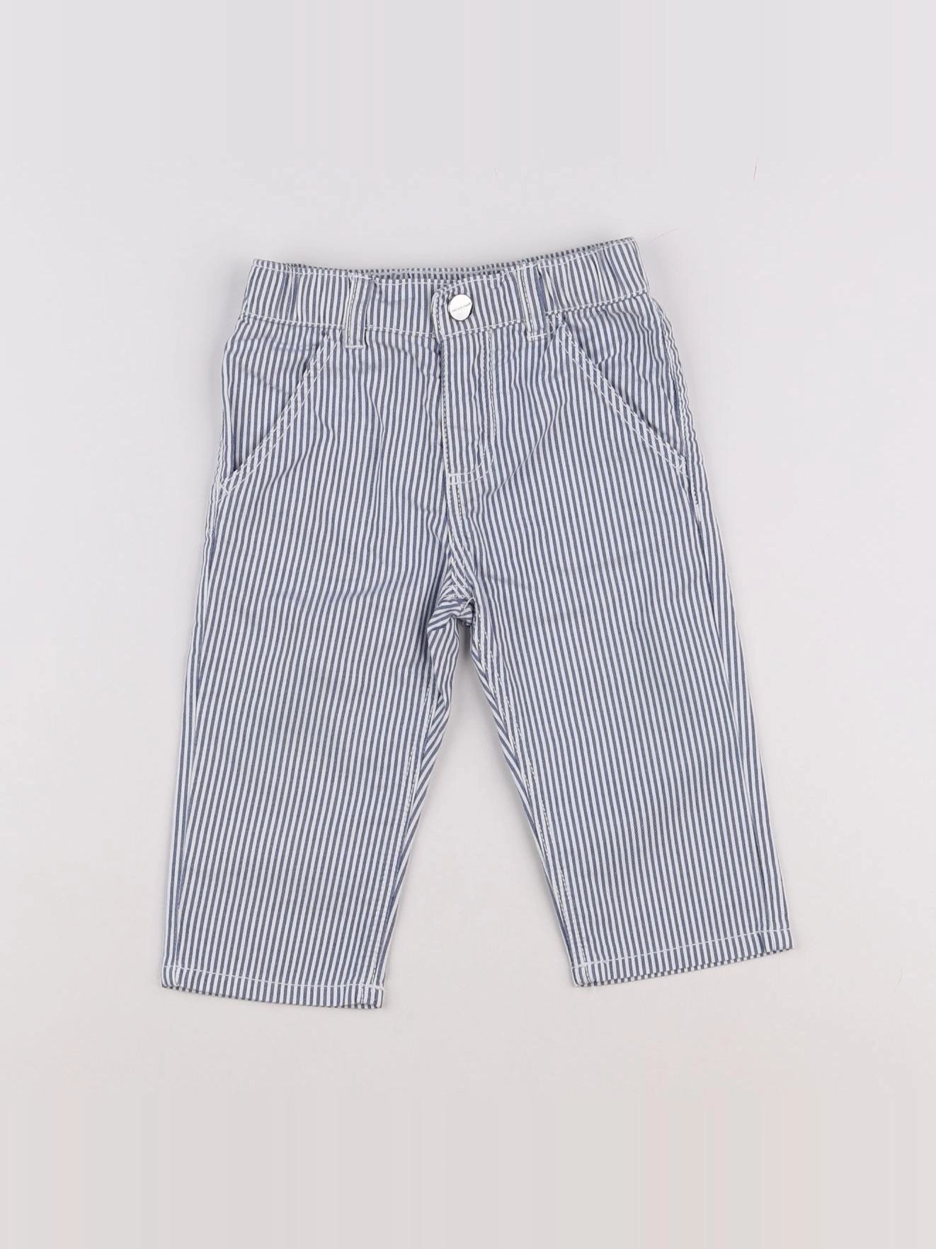 Jacadi - pantalon bleu - 12 mois