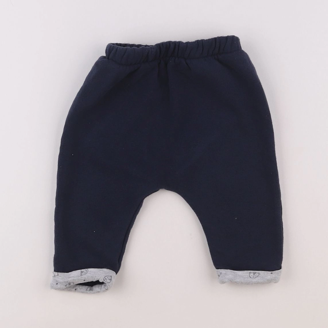 Vertbaudet - jogging bleu - 3/6 mois