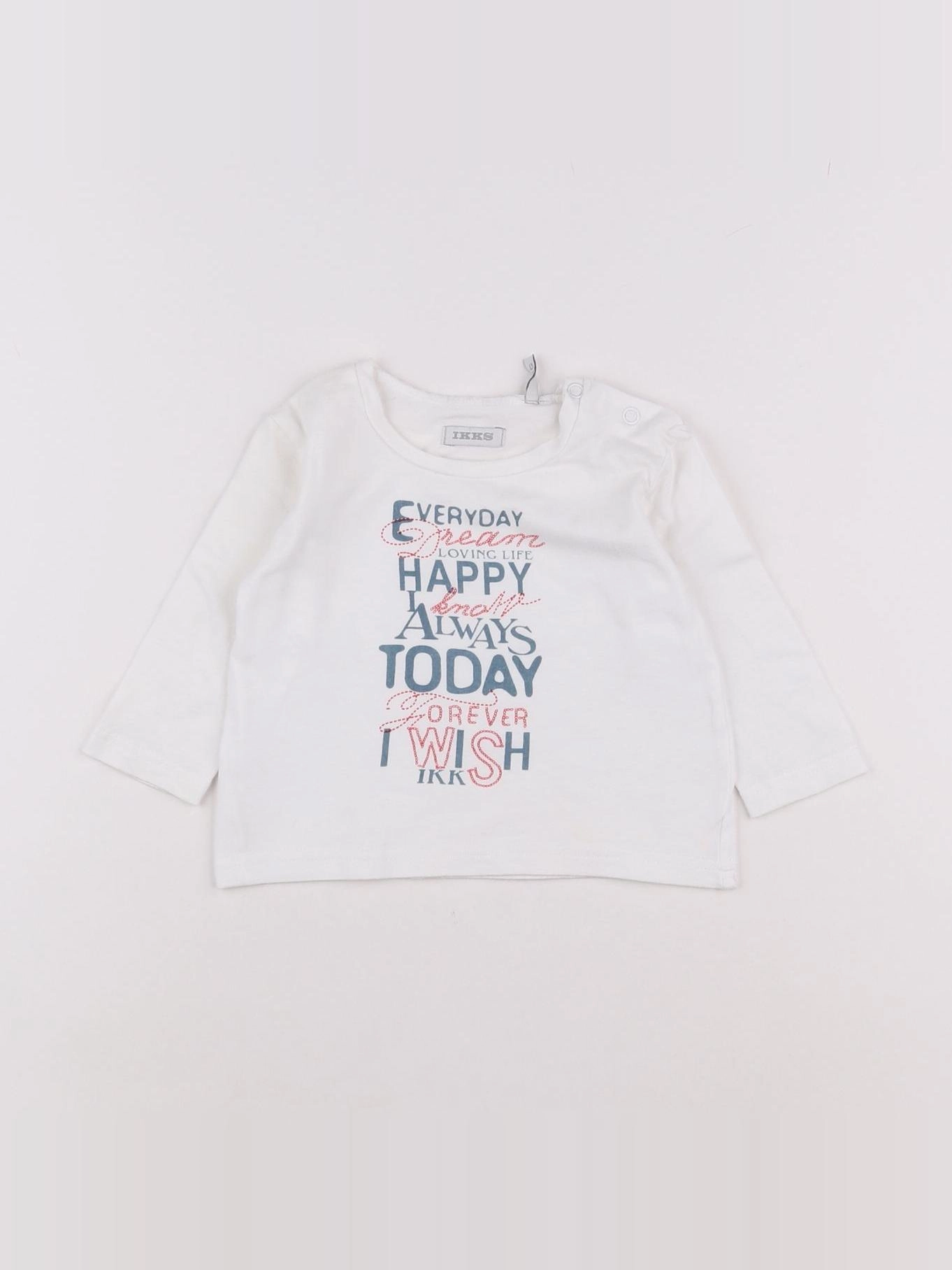 IKKS - tee-shirt blanc - 6 mois