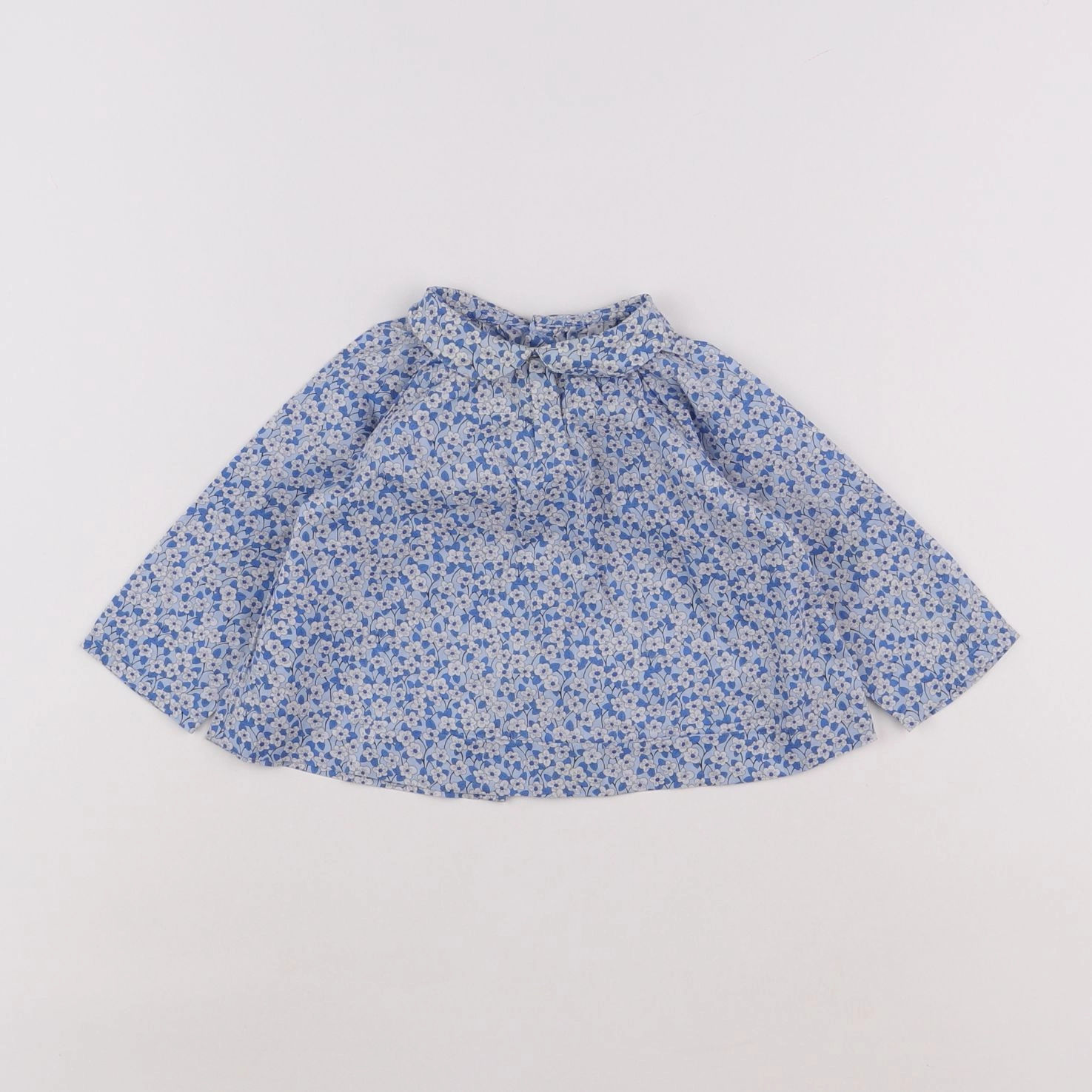 Jacadi - blouse liberty bleu - 6 mois