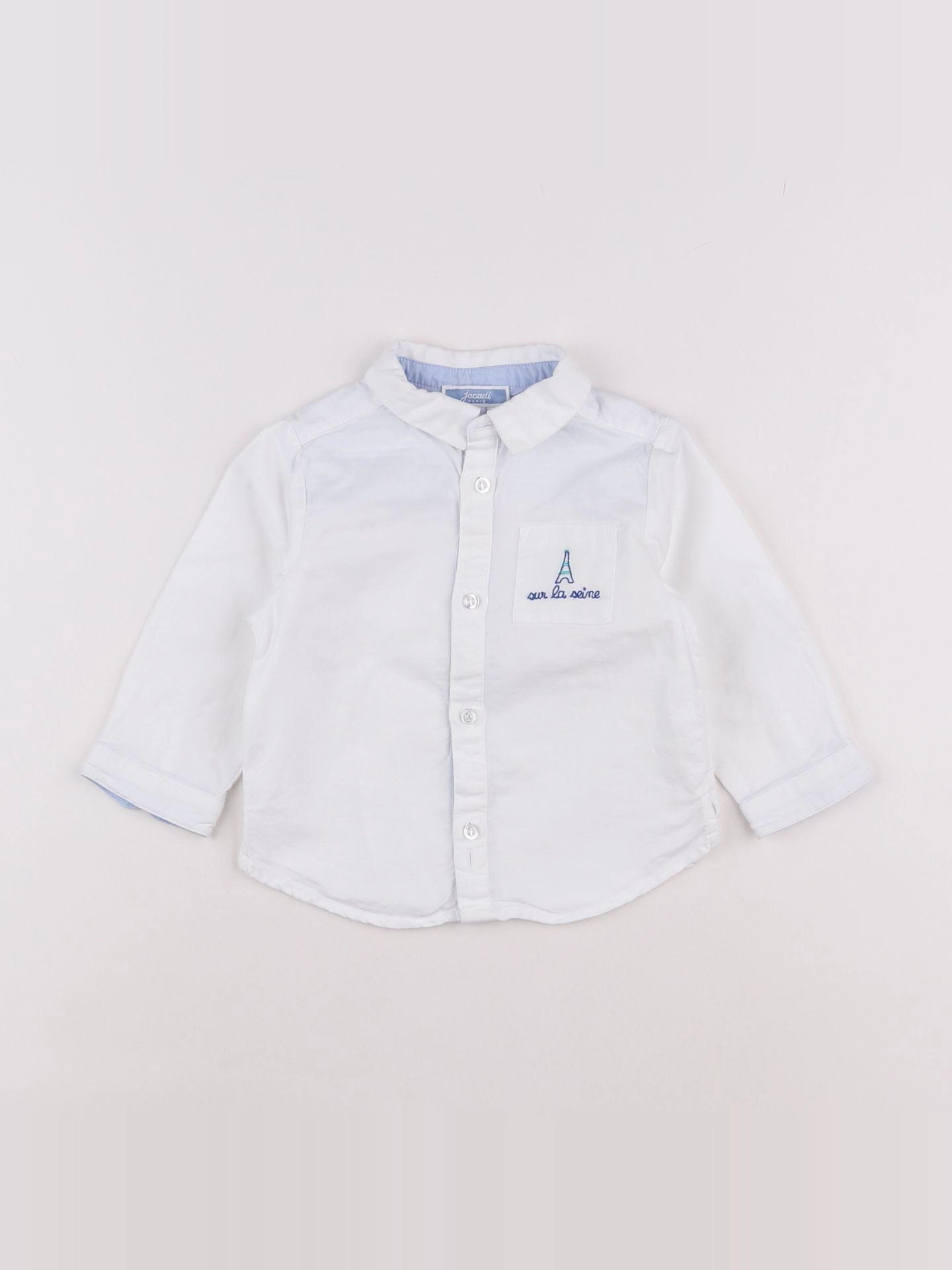 Jacadi - chemise blanc - 12 mois