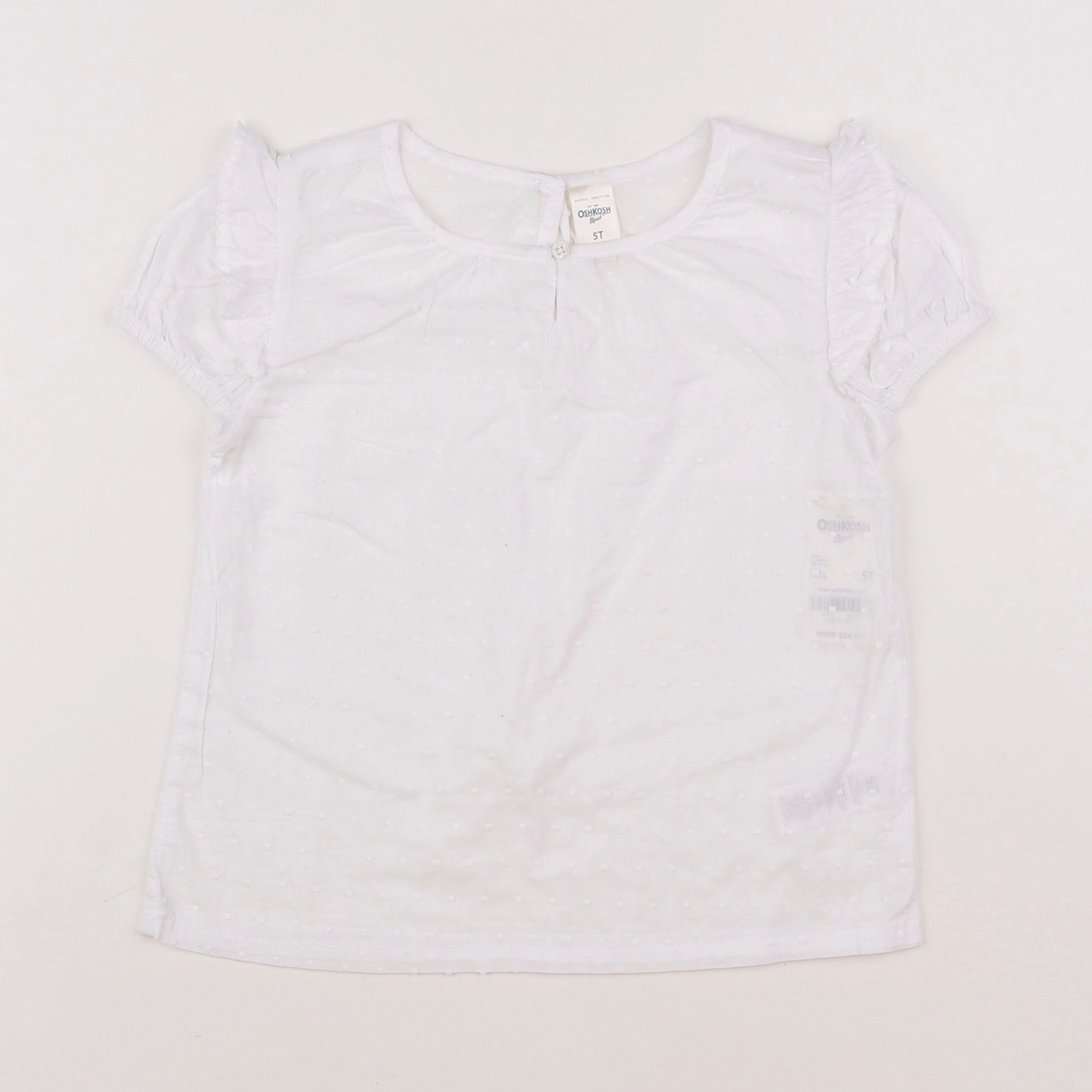 Oshkosh - blouse blanc - 5 ans