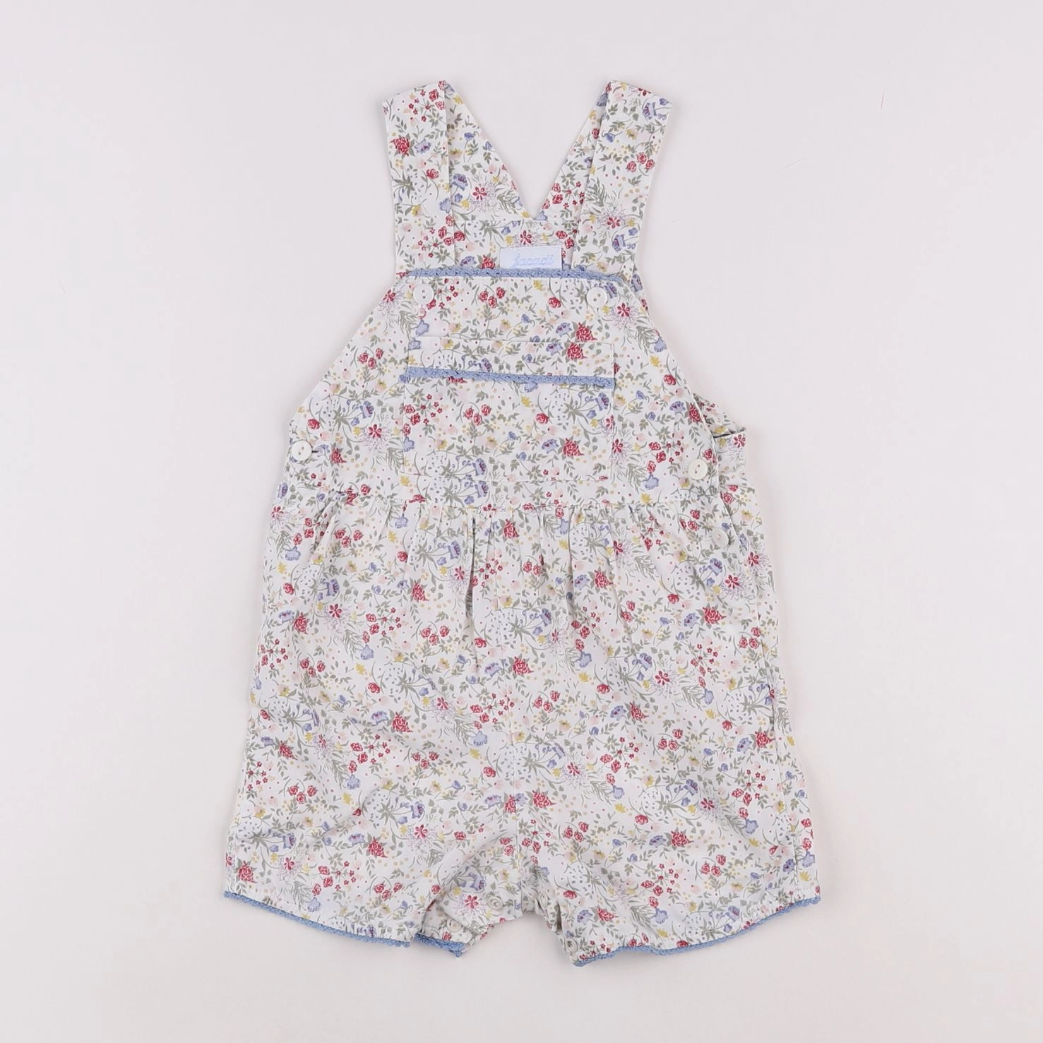 Jacadi - salopette liberty multicolore - 12 mois