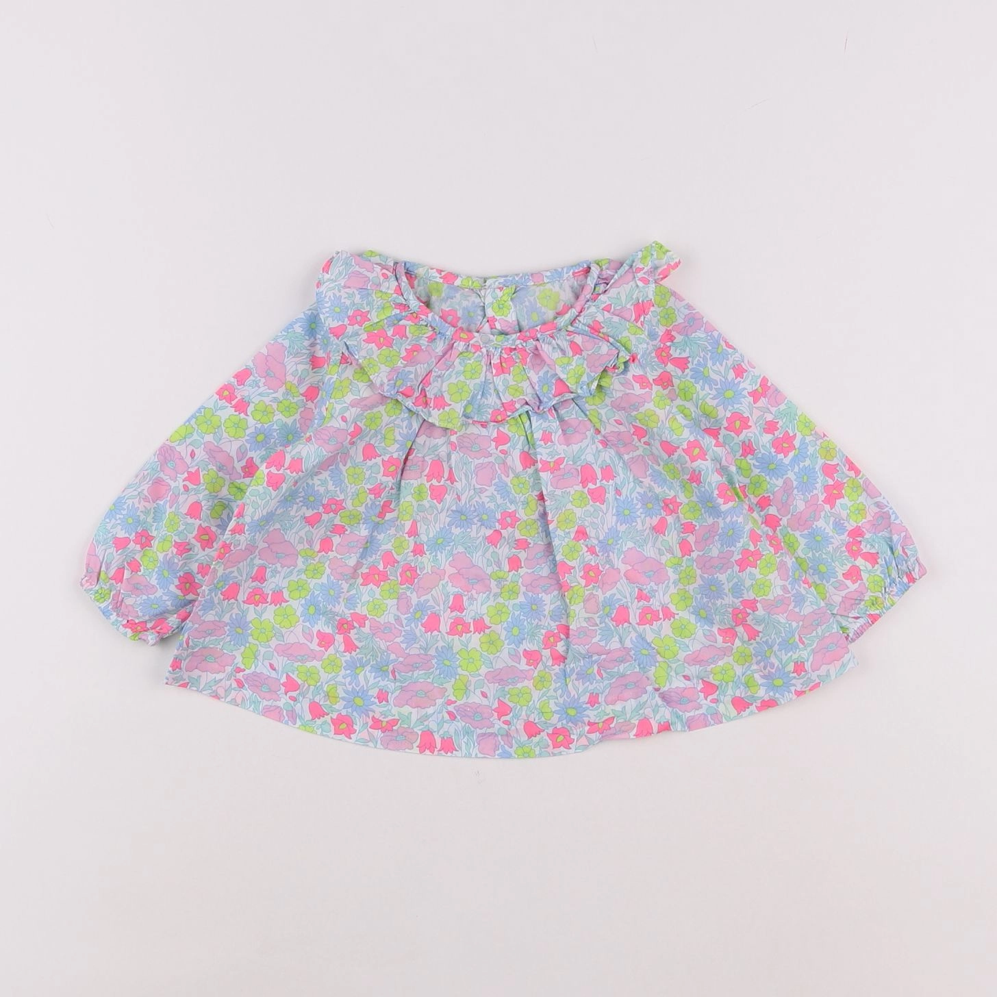 Jacadi - blouse liberty multicolore - 6 mois