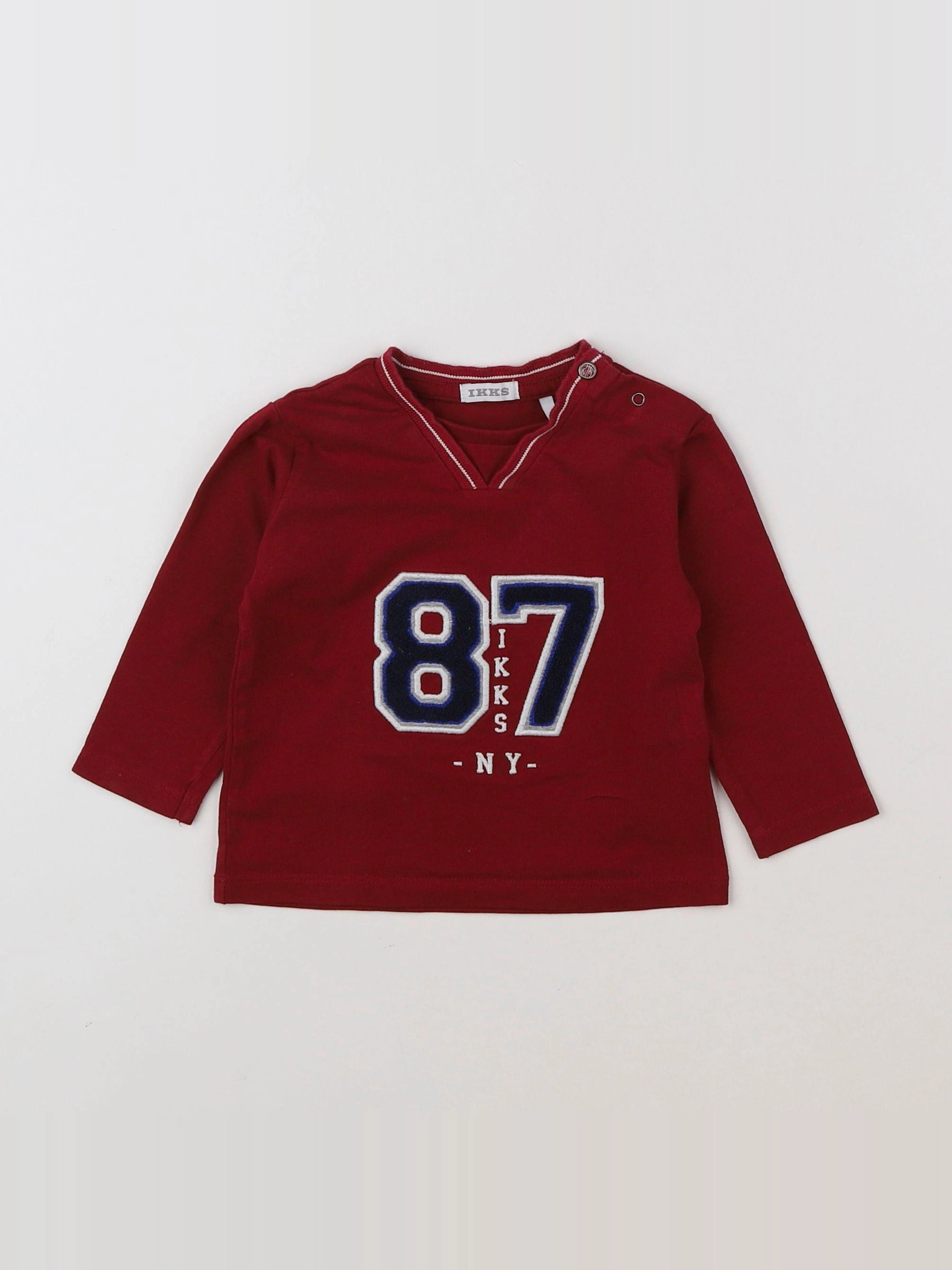 IKKS - tee-shirt rouge - 6 mois