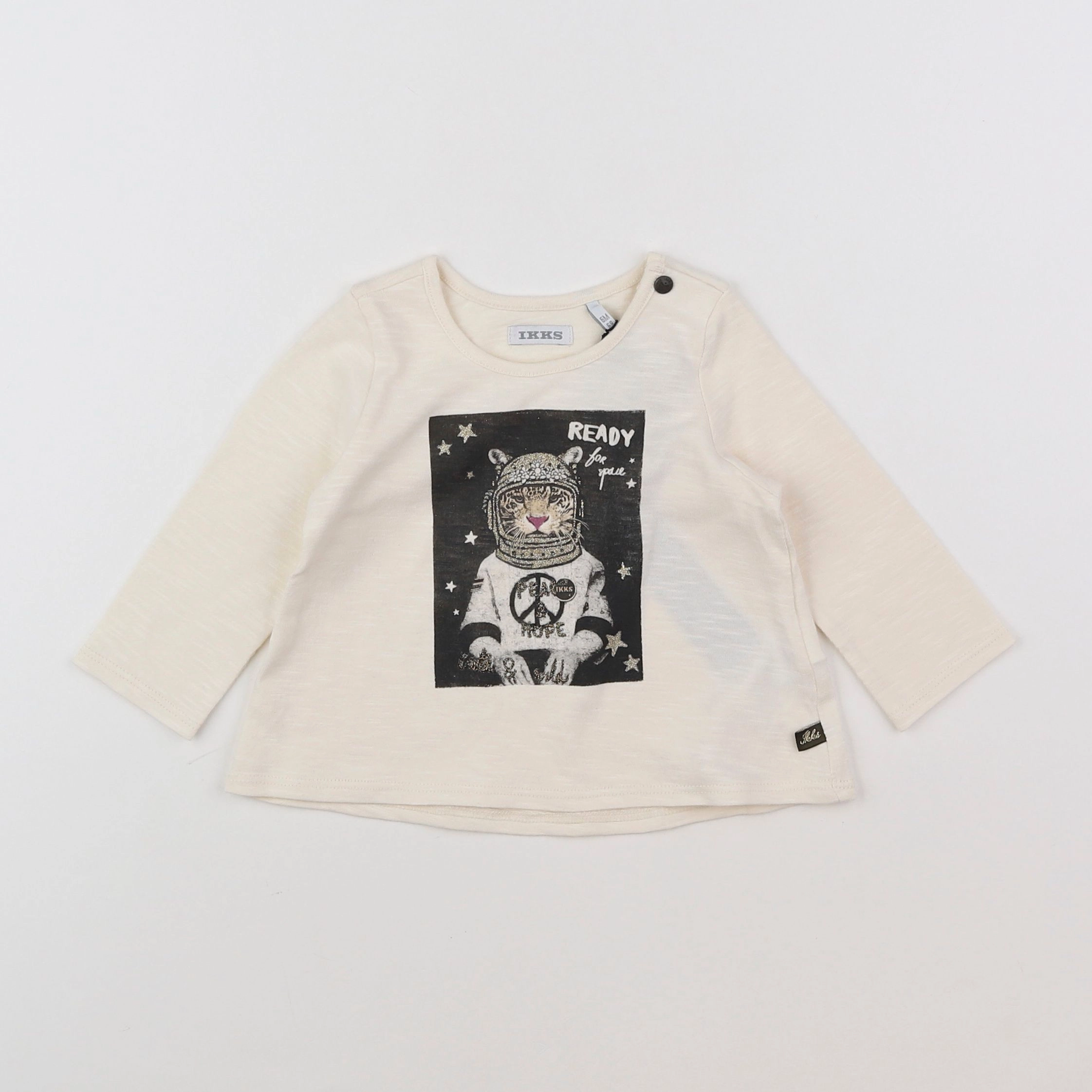 IKKS - tee-shirt beige - 6 mois