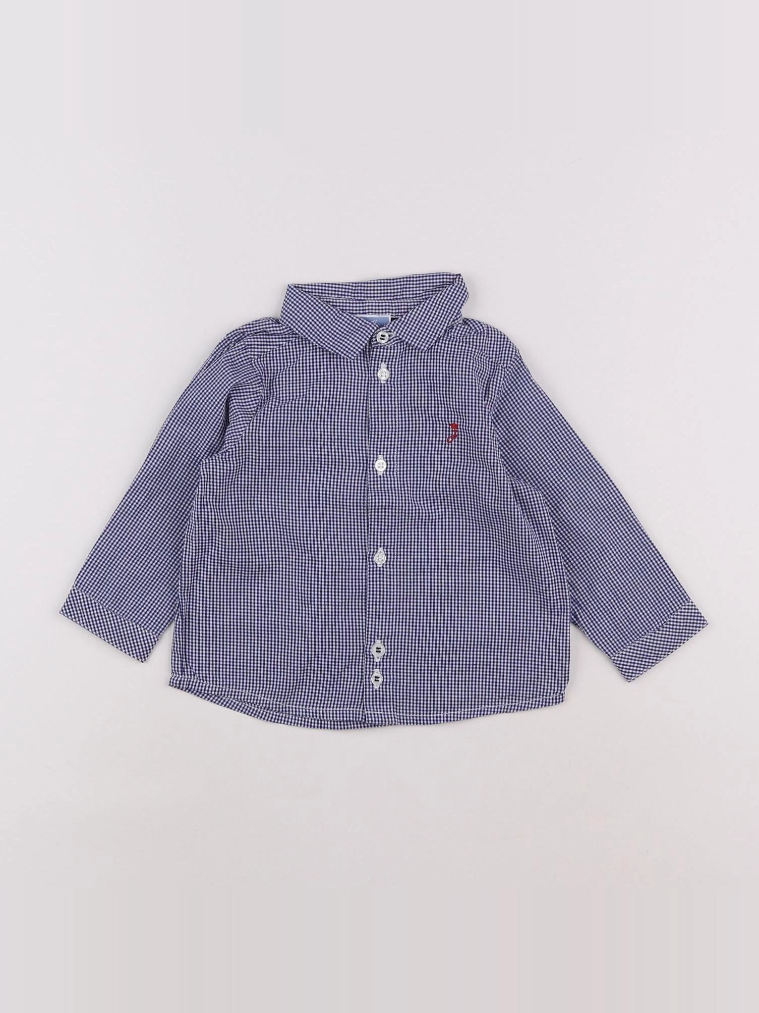 Jacadi - chemise bleu - 12 mois