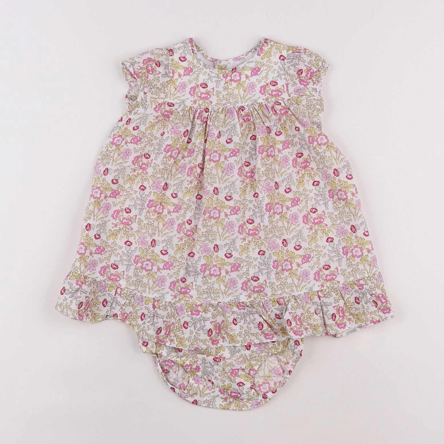 Jacadi - robe liberty multicolore - 6 mois