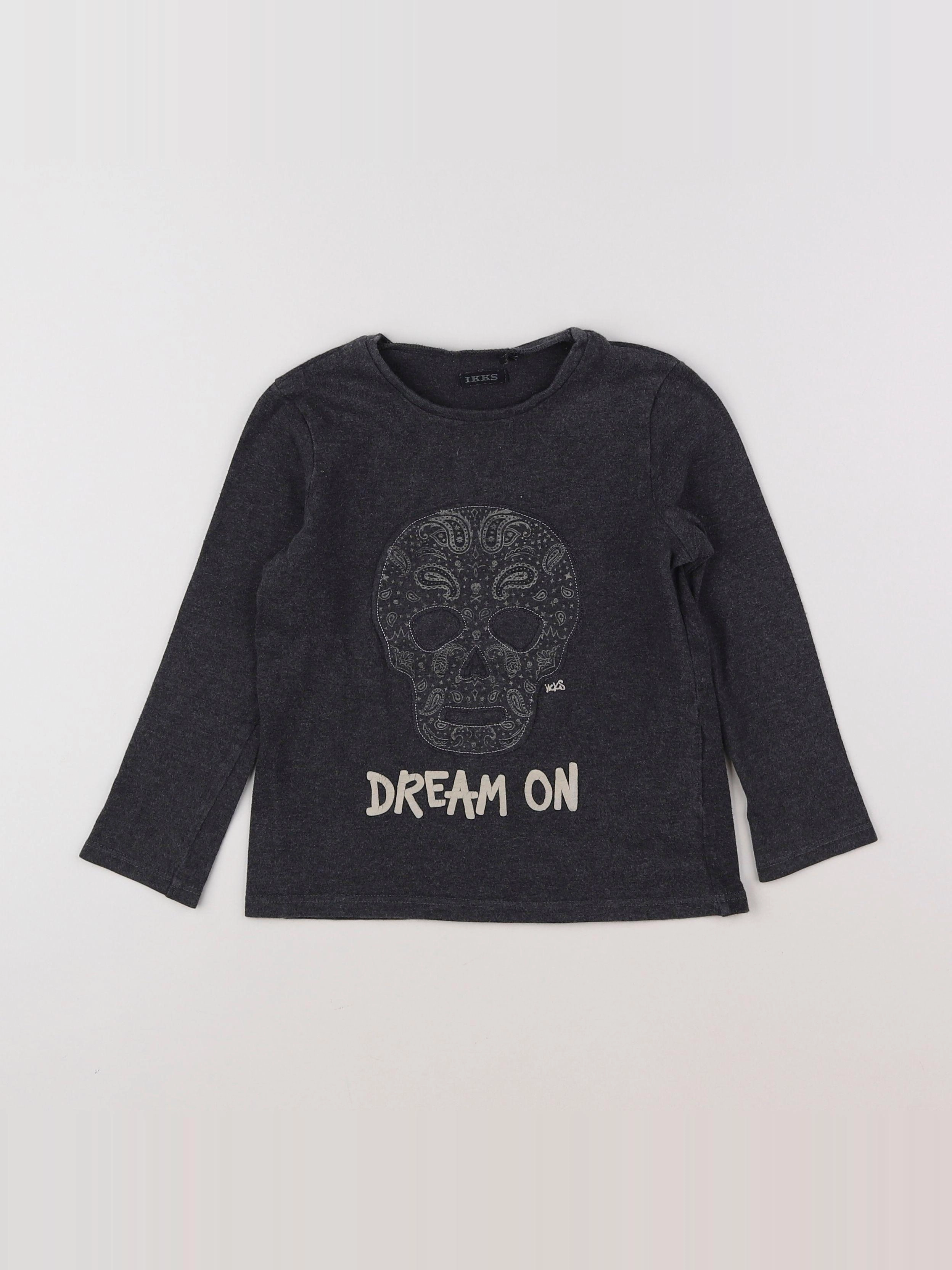IKKS - tee-shirt gris - 4 ans