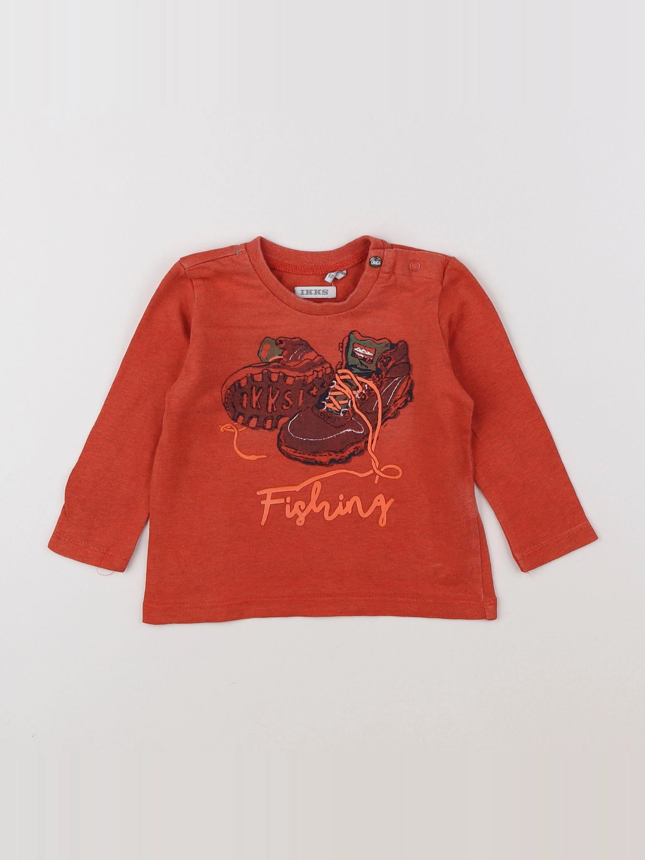 IKKS - tee-shirt orange - 6 mois