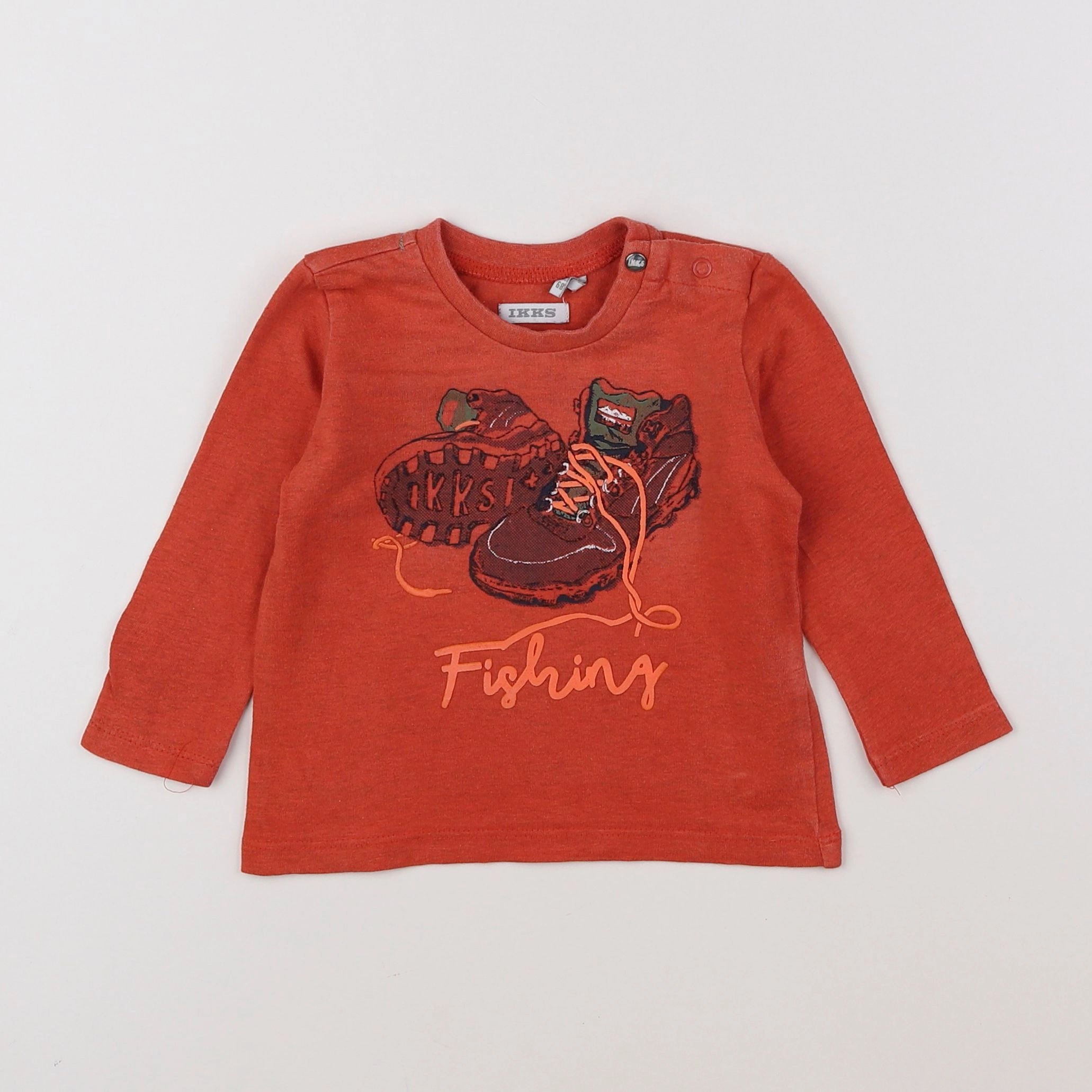 IKKS - tee-shirt orange - 6 mois