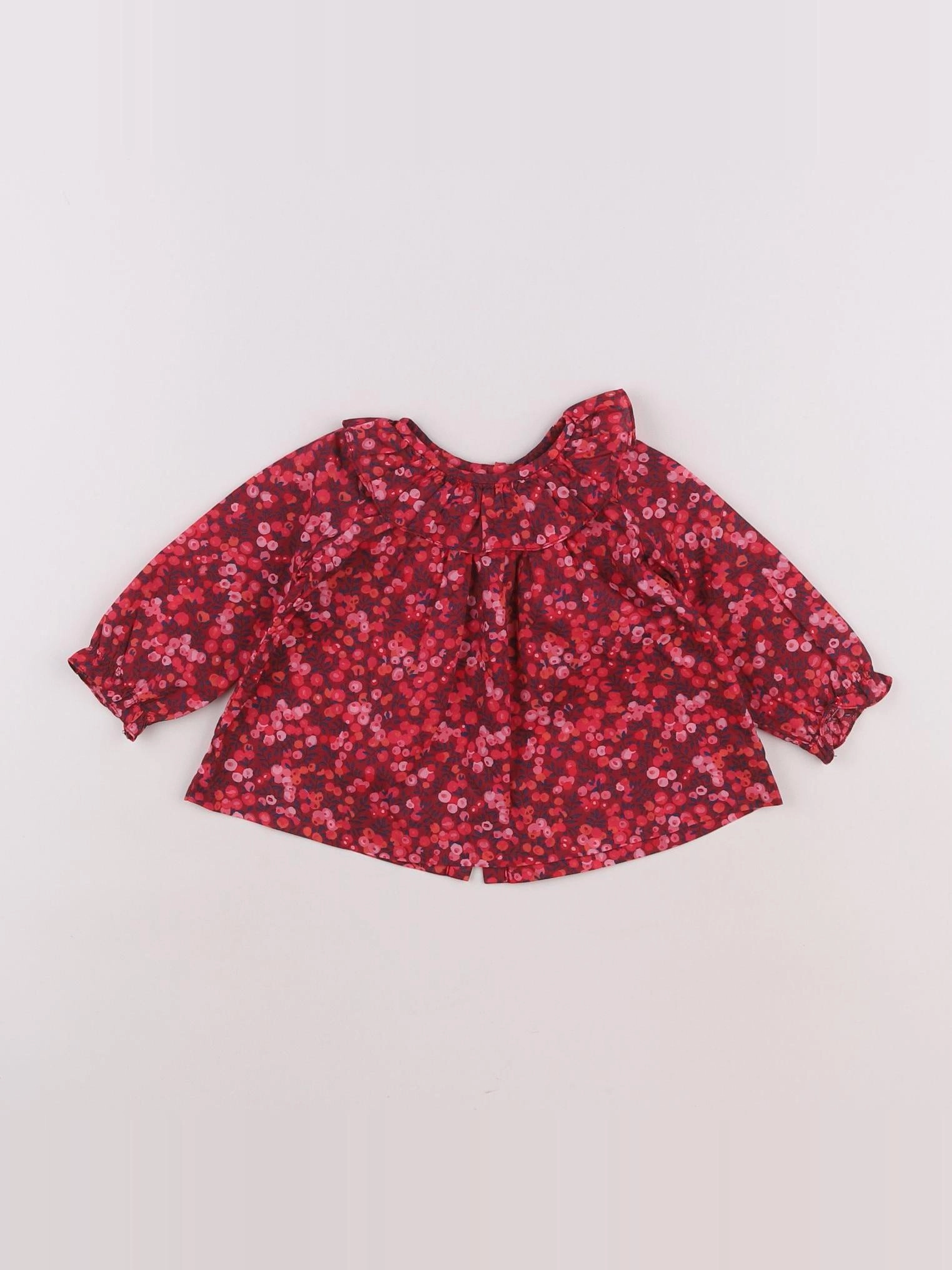 Jacadi - blouse liberty rouge - 6 mois