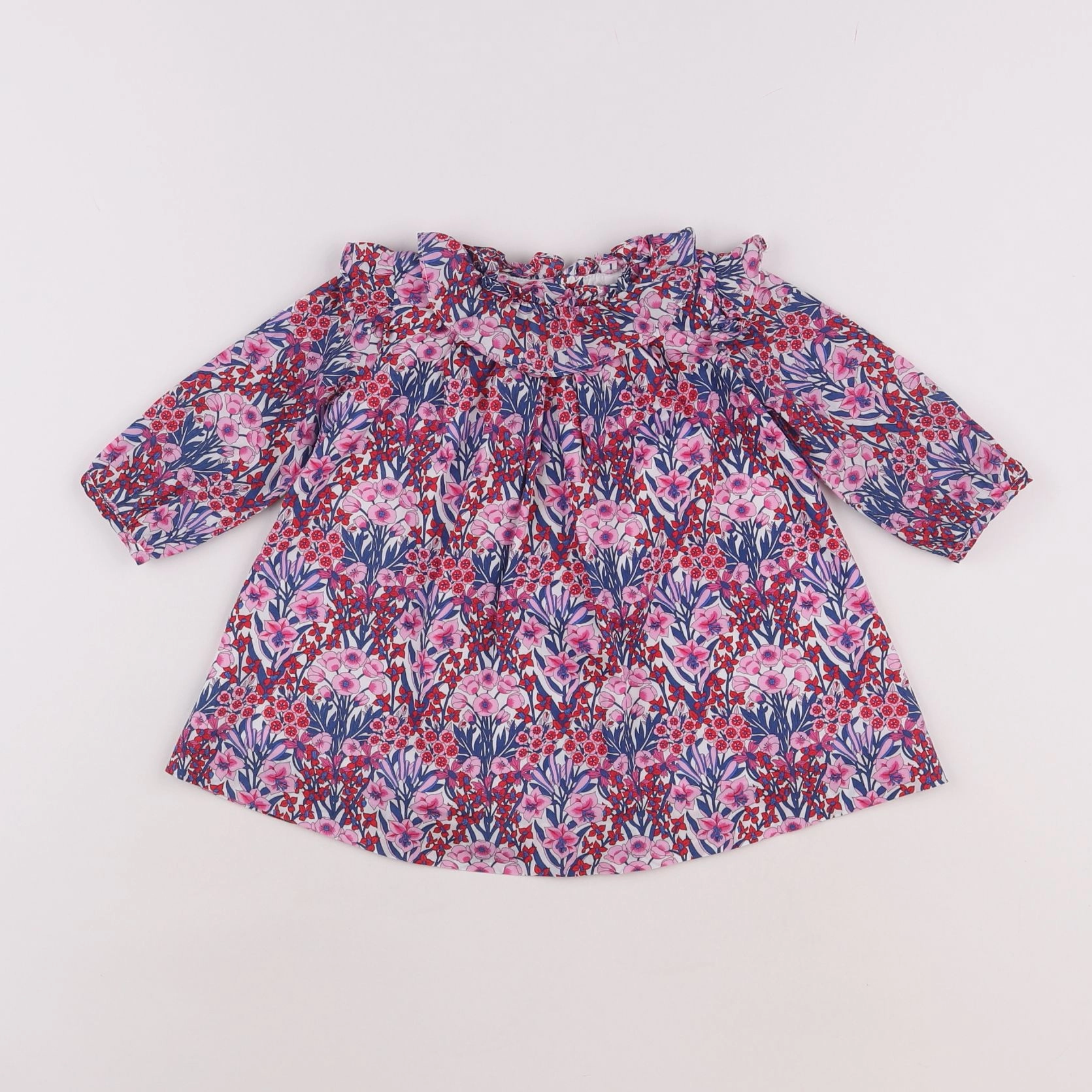 Jacadi - robe liberty rose - 6 mois