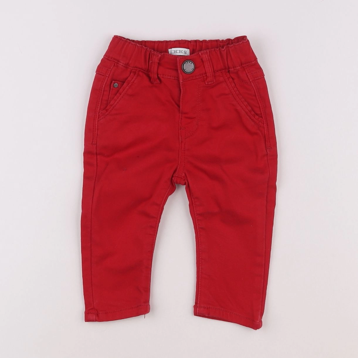 IKKS - jean rouge - 6 mois