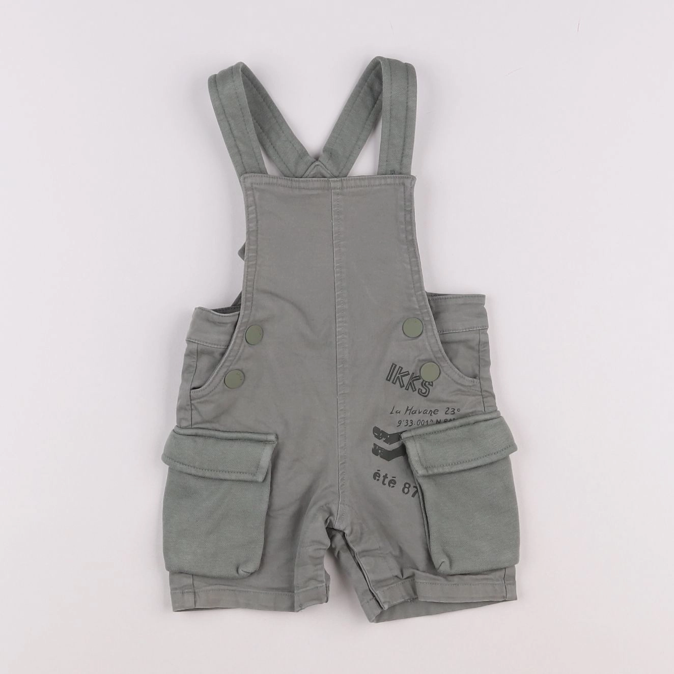 IKKS - salopette vert - 6 mois