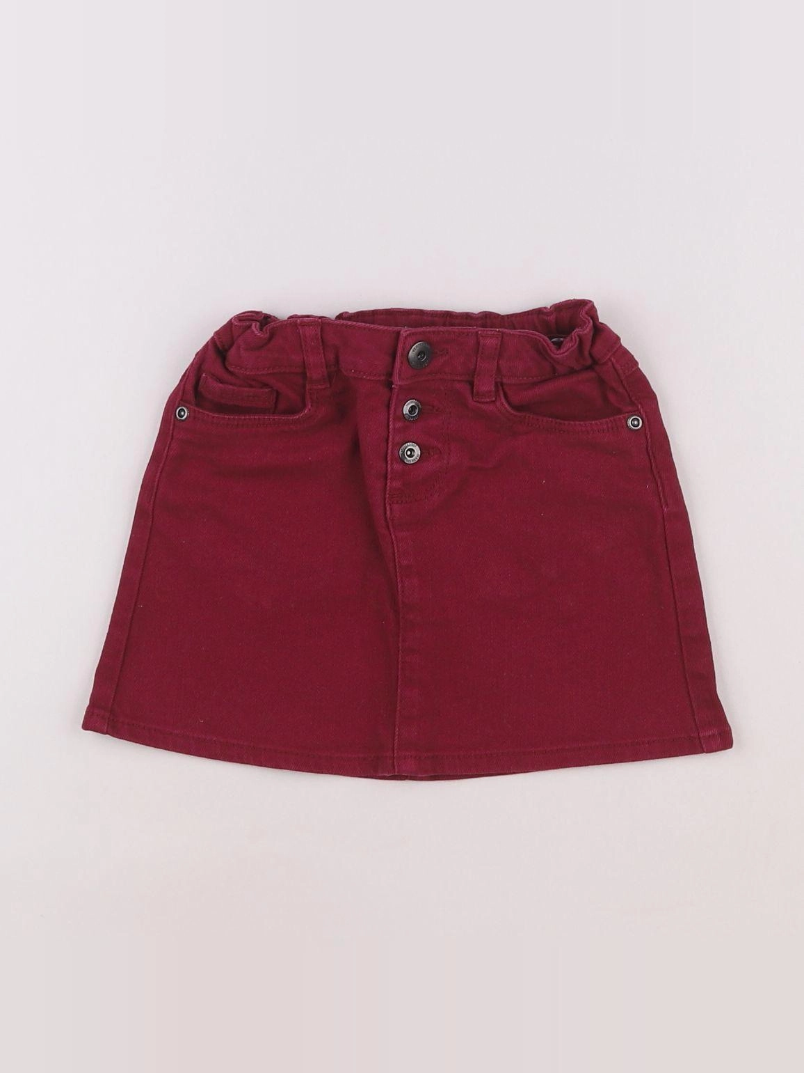 Vertbaudet - jupe rouge - 5 ans