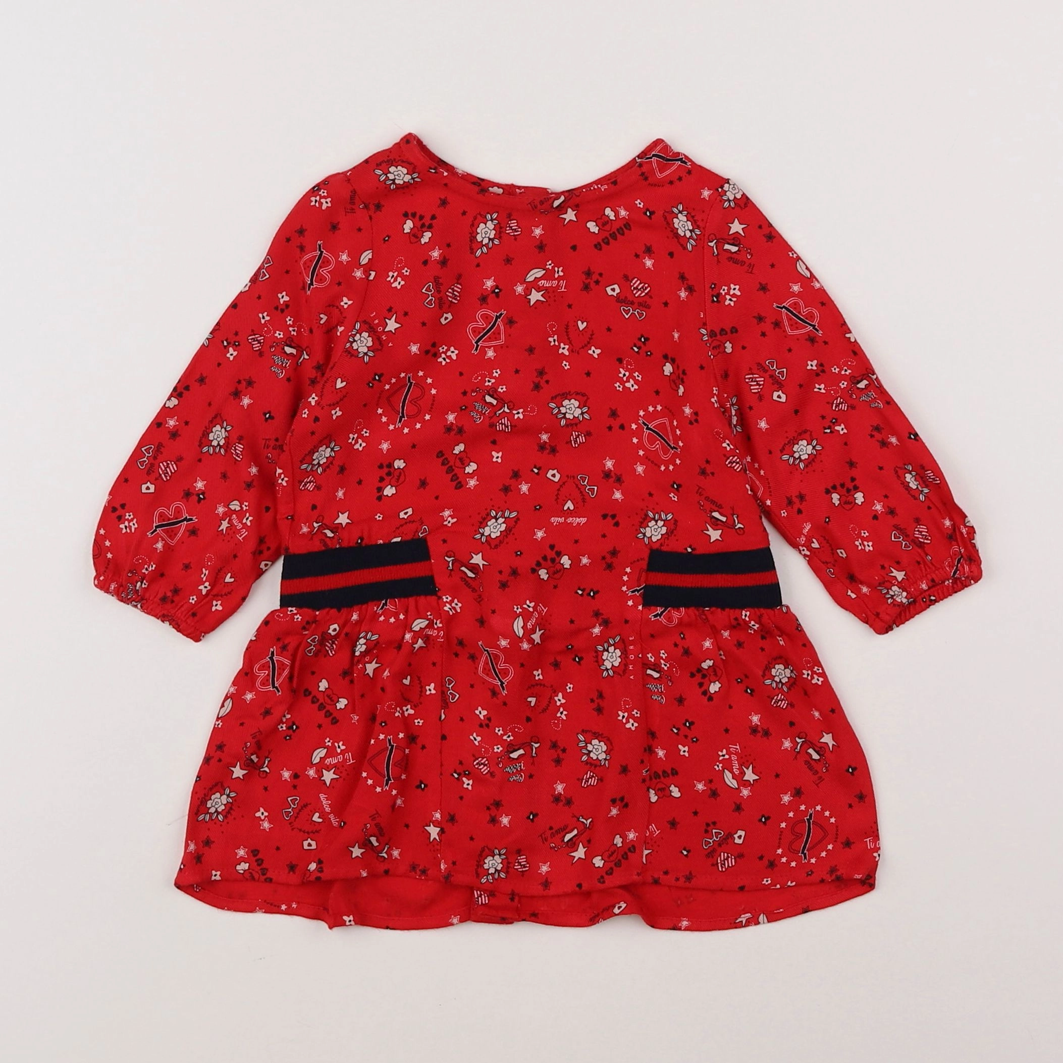 IKKS - robe rouge - 6 mois