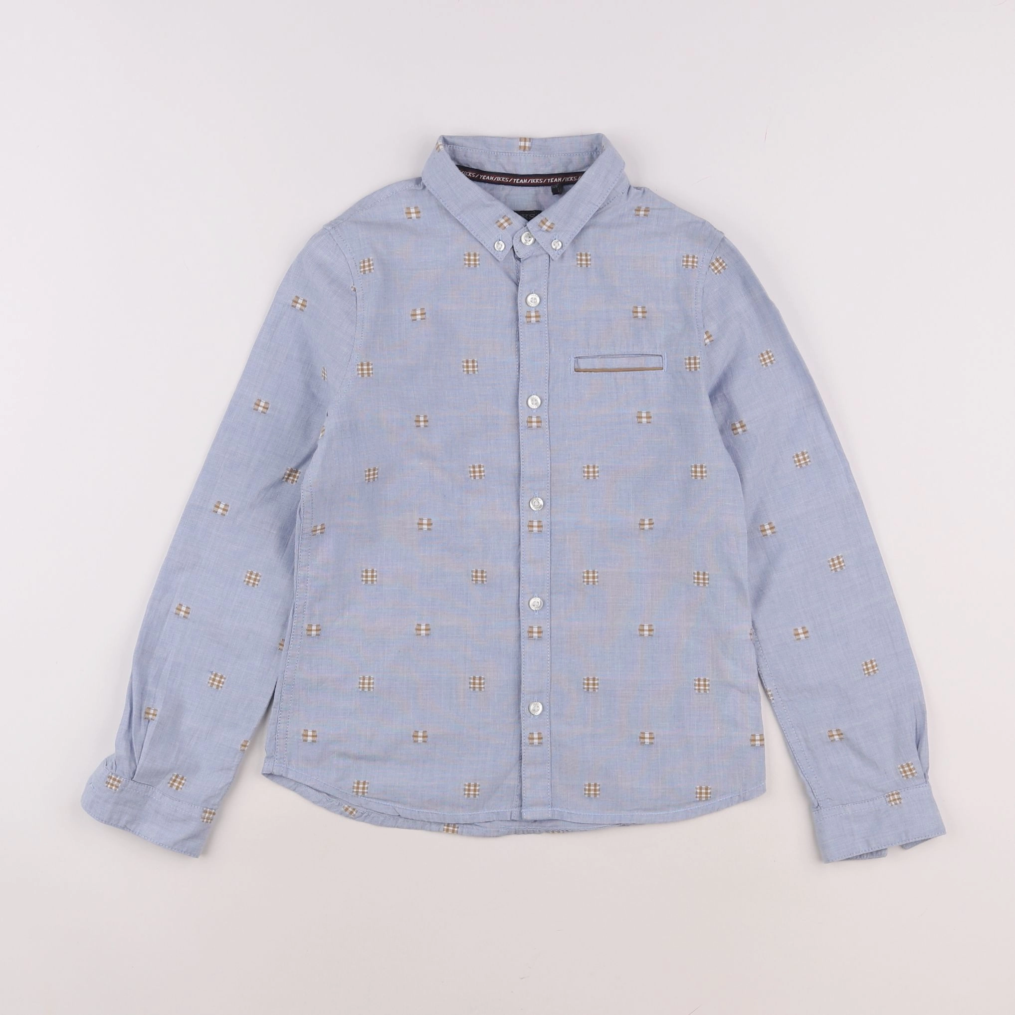 IKKS - chemise bleu - 8 ans