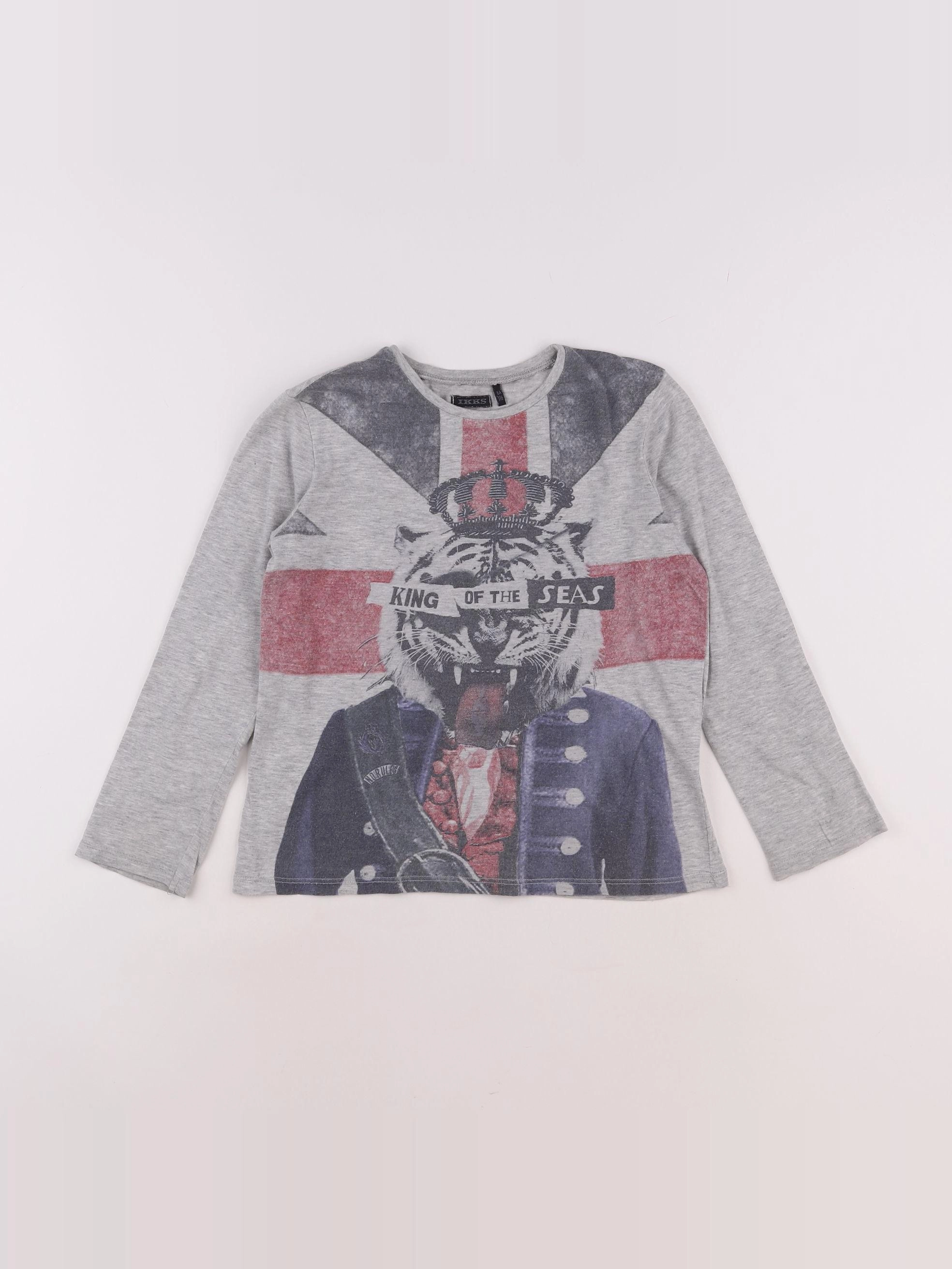 IKKS - tee-shirt gris - 6 ans