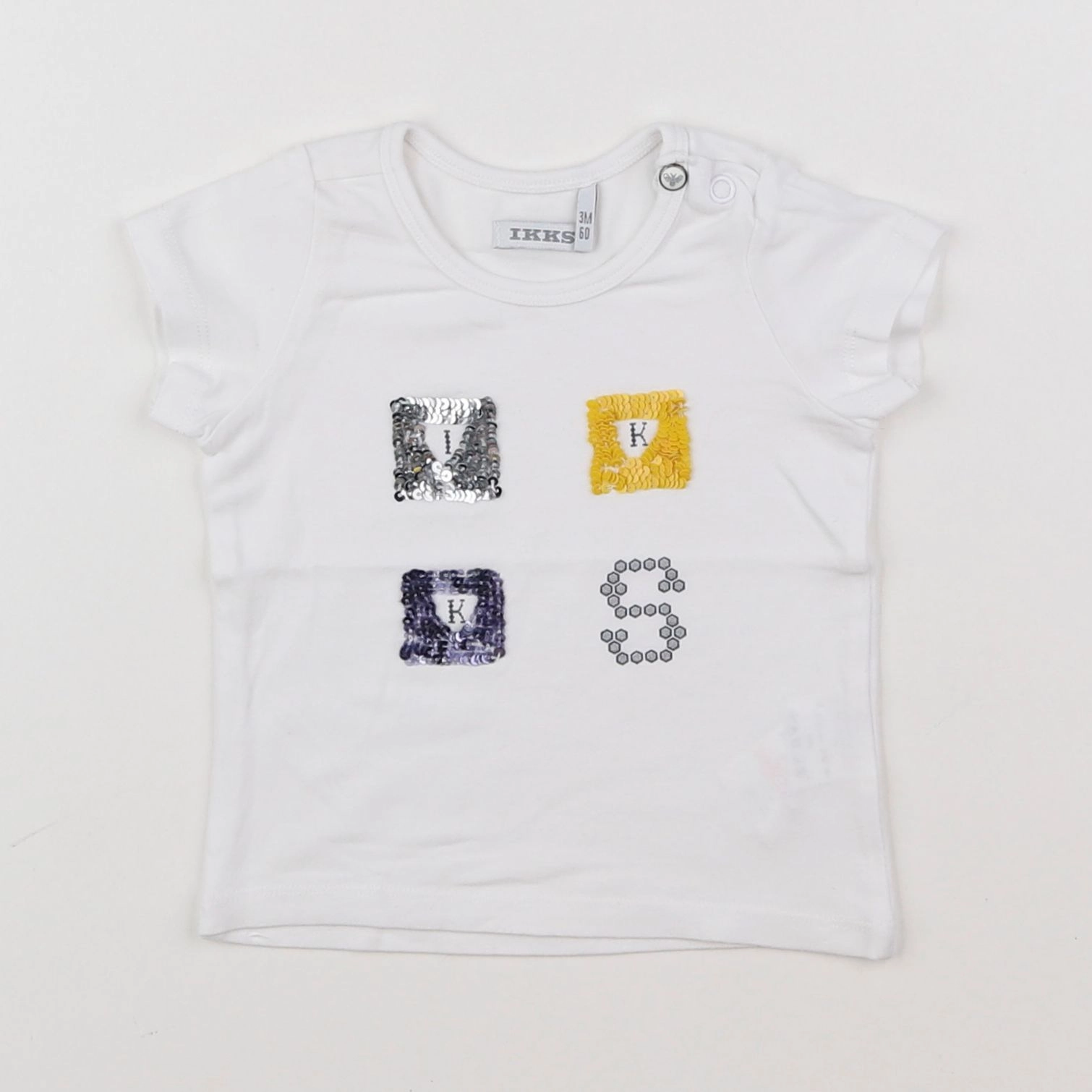 IKKS - tee-shirt blanc - 3 mois
