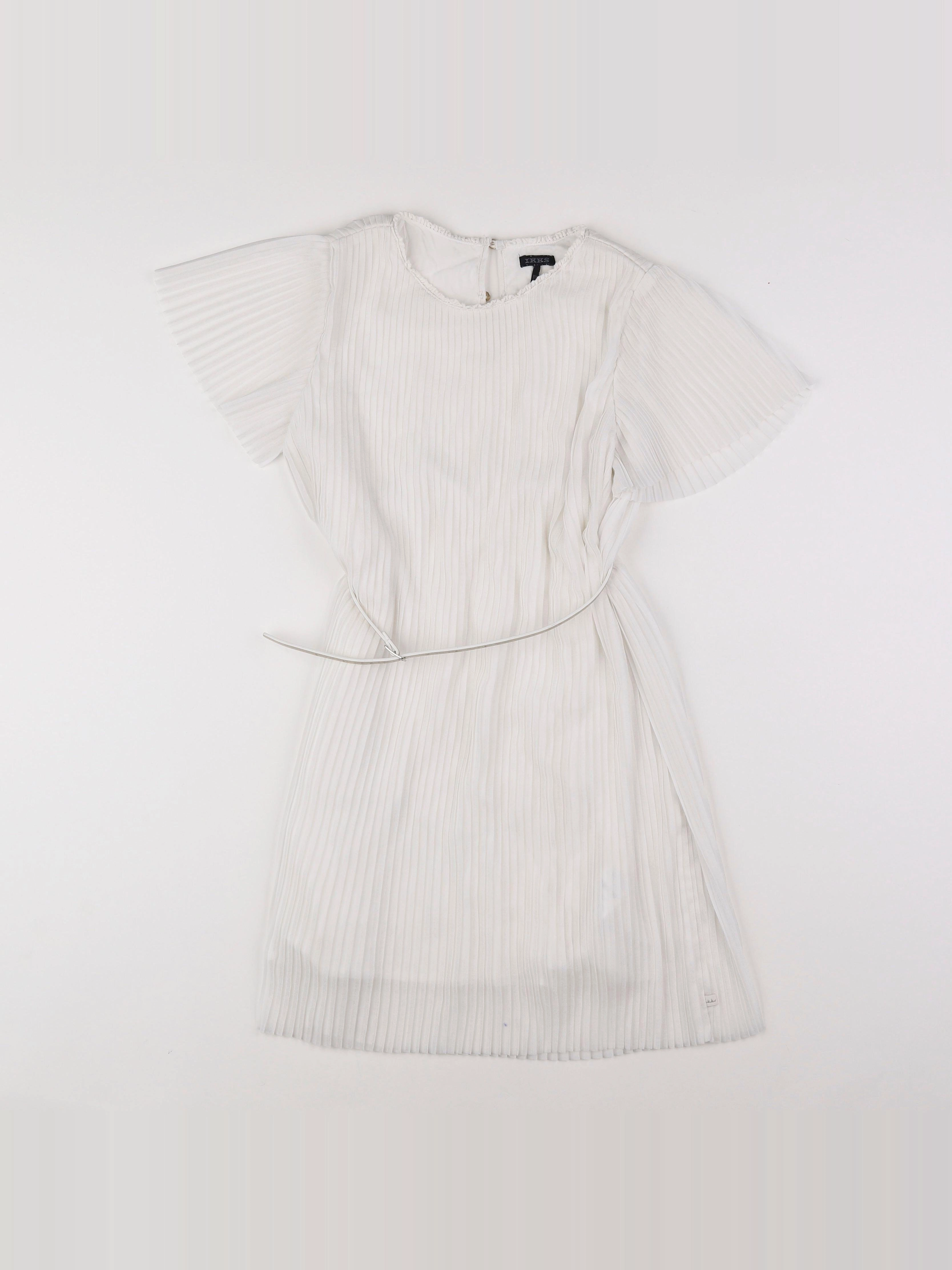 IKKS - robe blanc - 10 ans