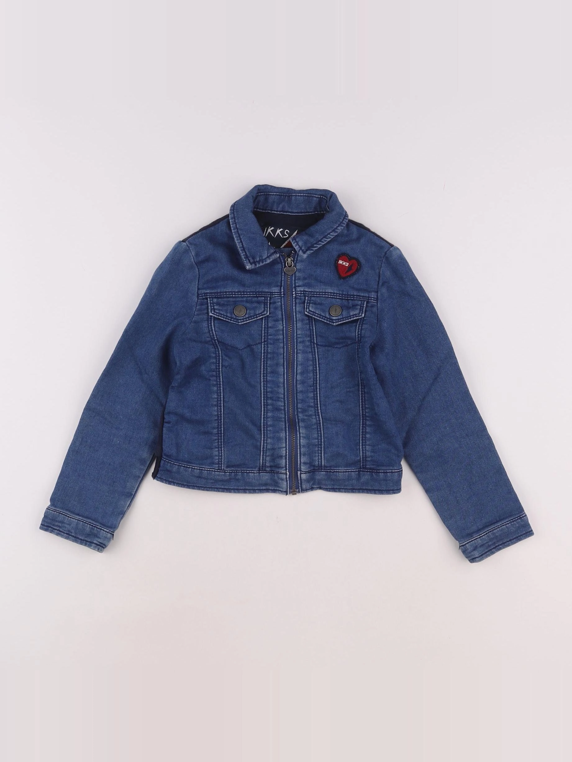 IKKS - veste imprimé au dos bleu - 5 ans
