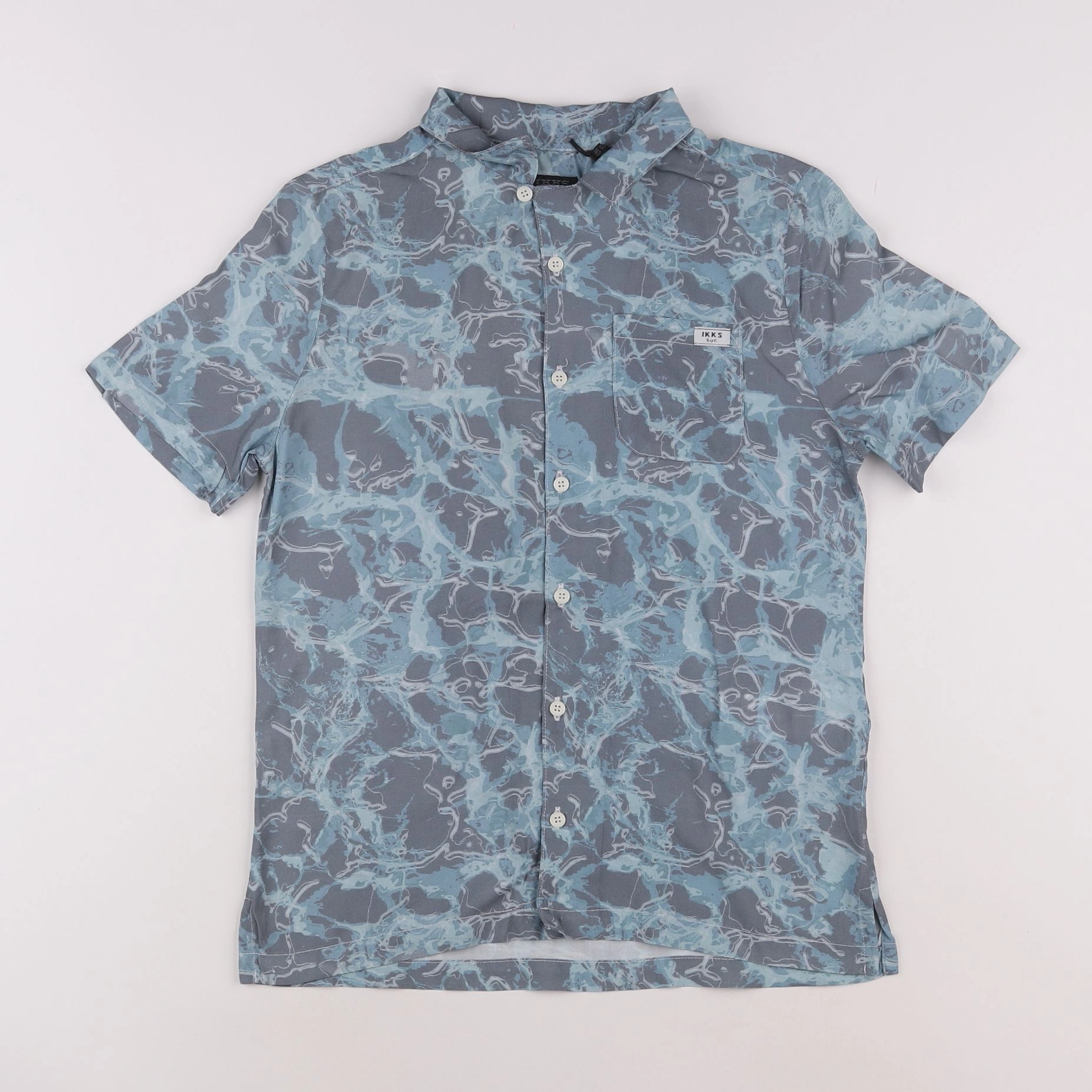 IKKS - chemise bleu - 10 ans