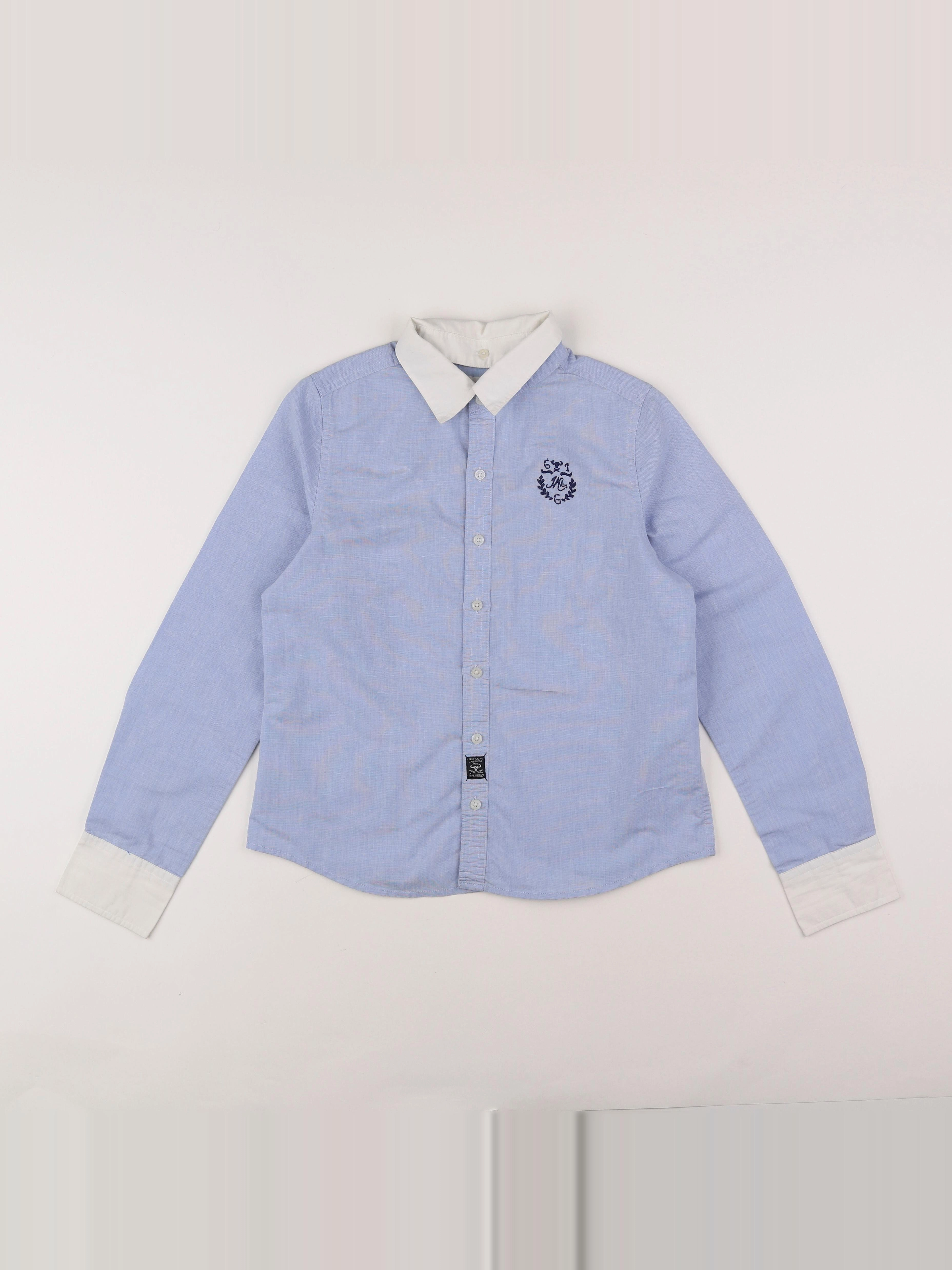 IKKS - chemise imprimé au dos bleu - 12 ans