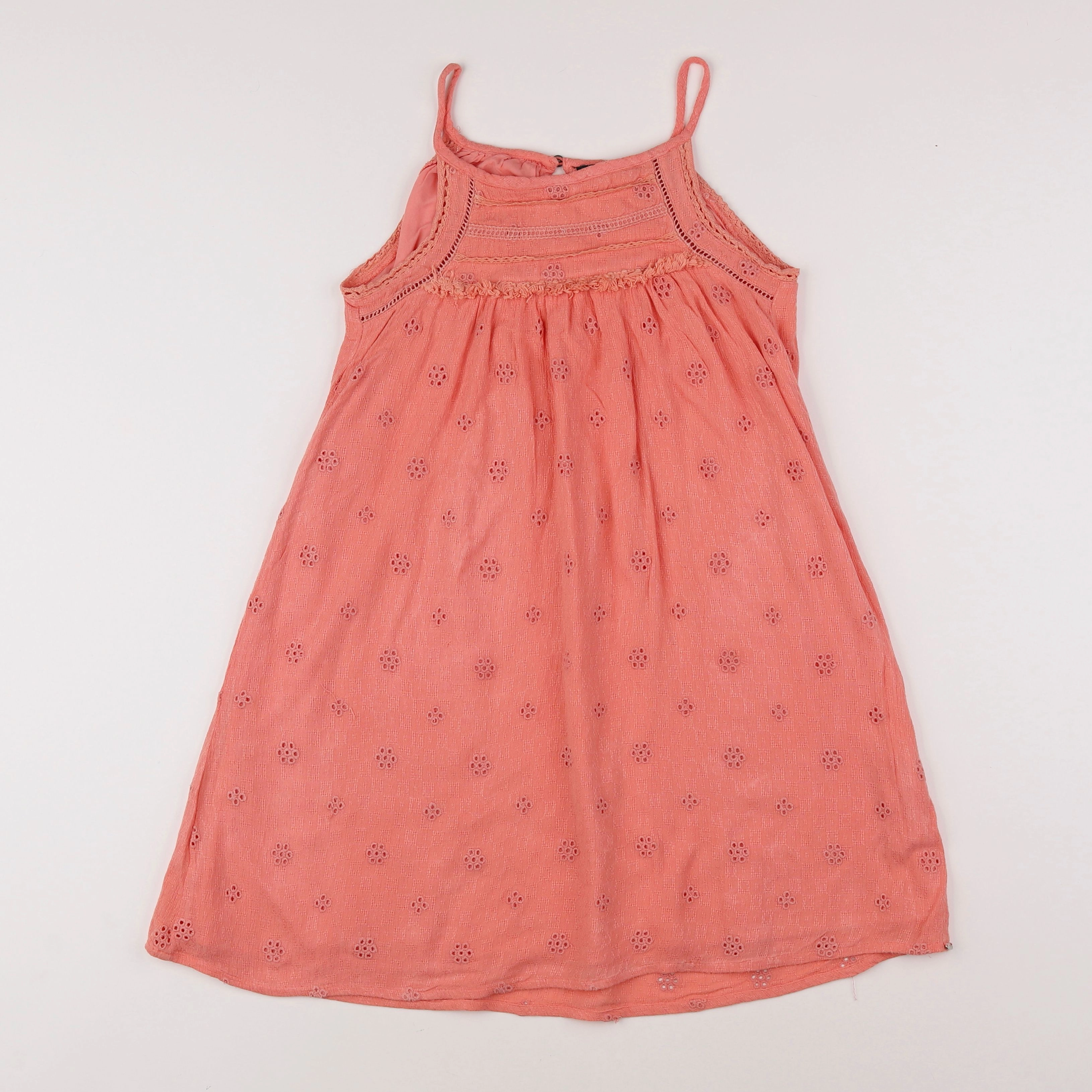 IKKS - robe orange - 8 ans