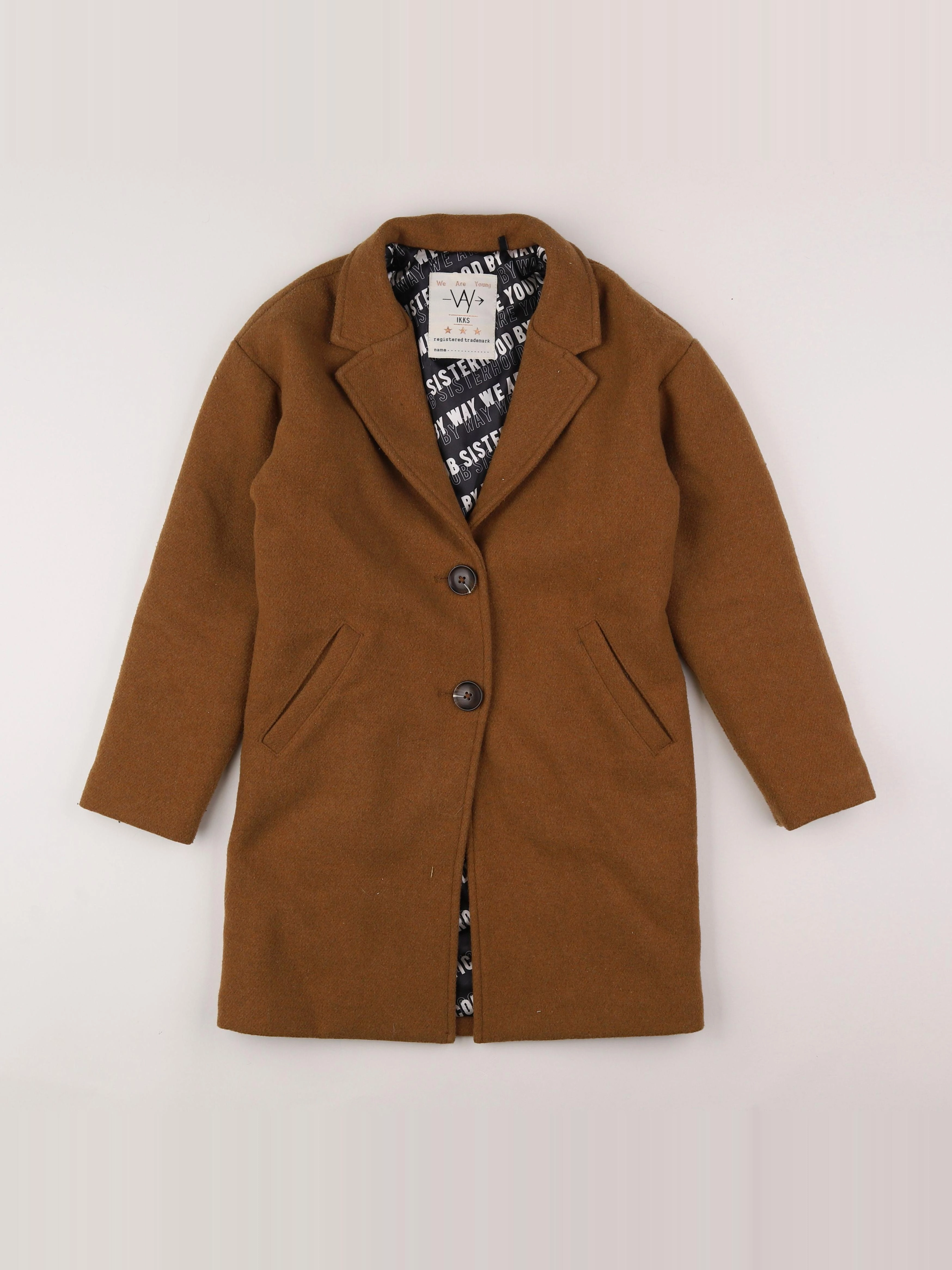 IKKS - manteau marron - 10 ans