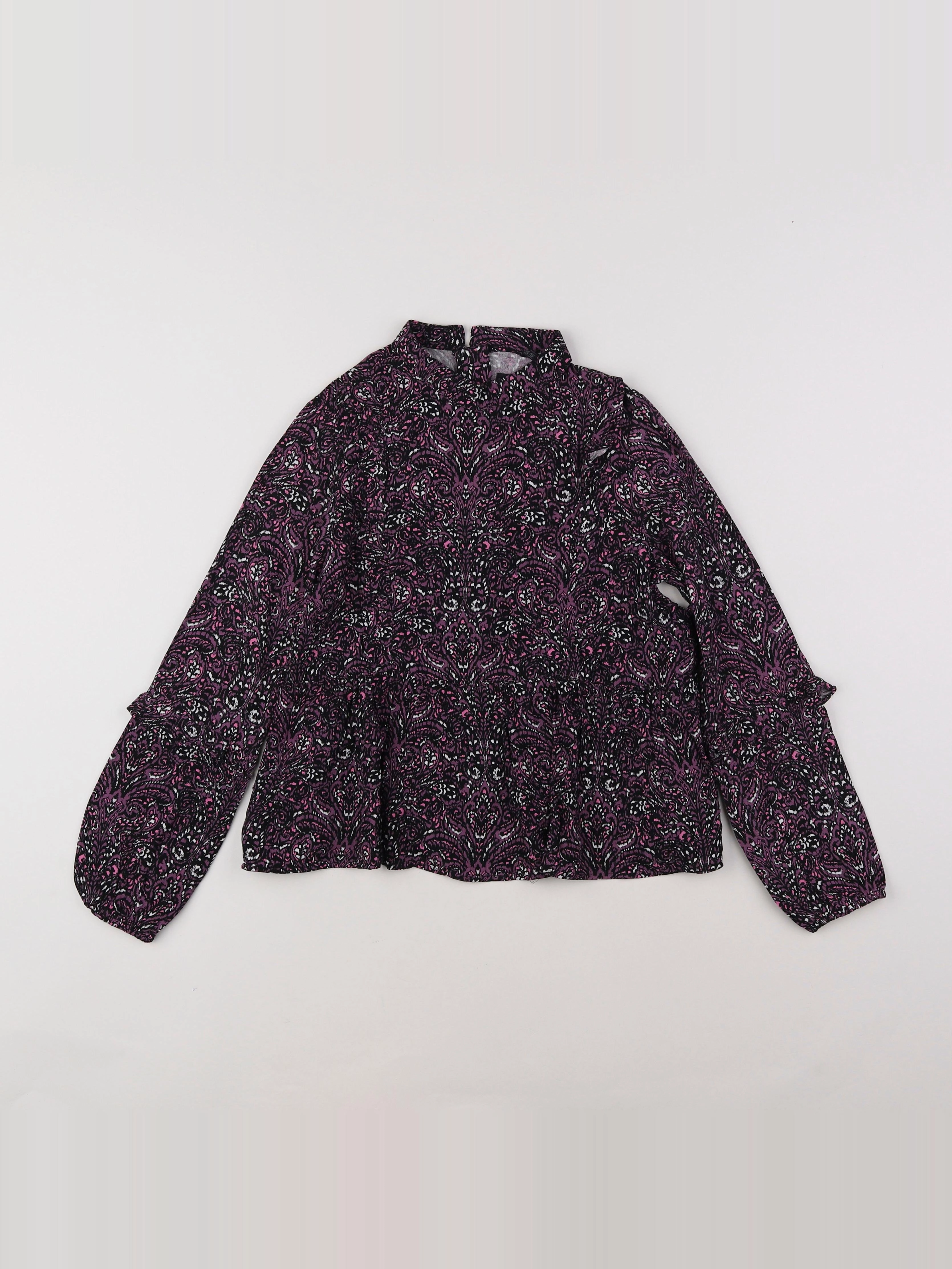 IKKS - blouse violet - 10 ans