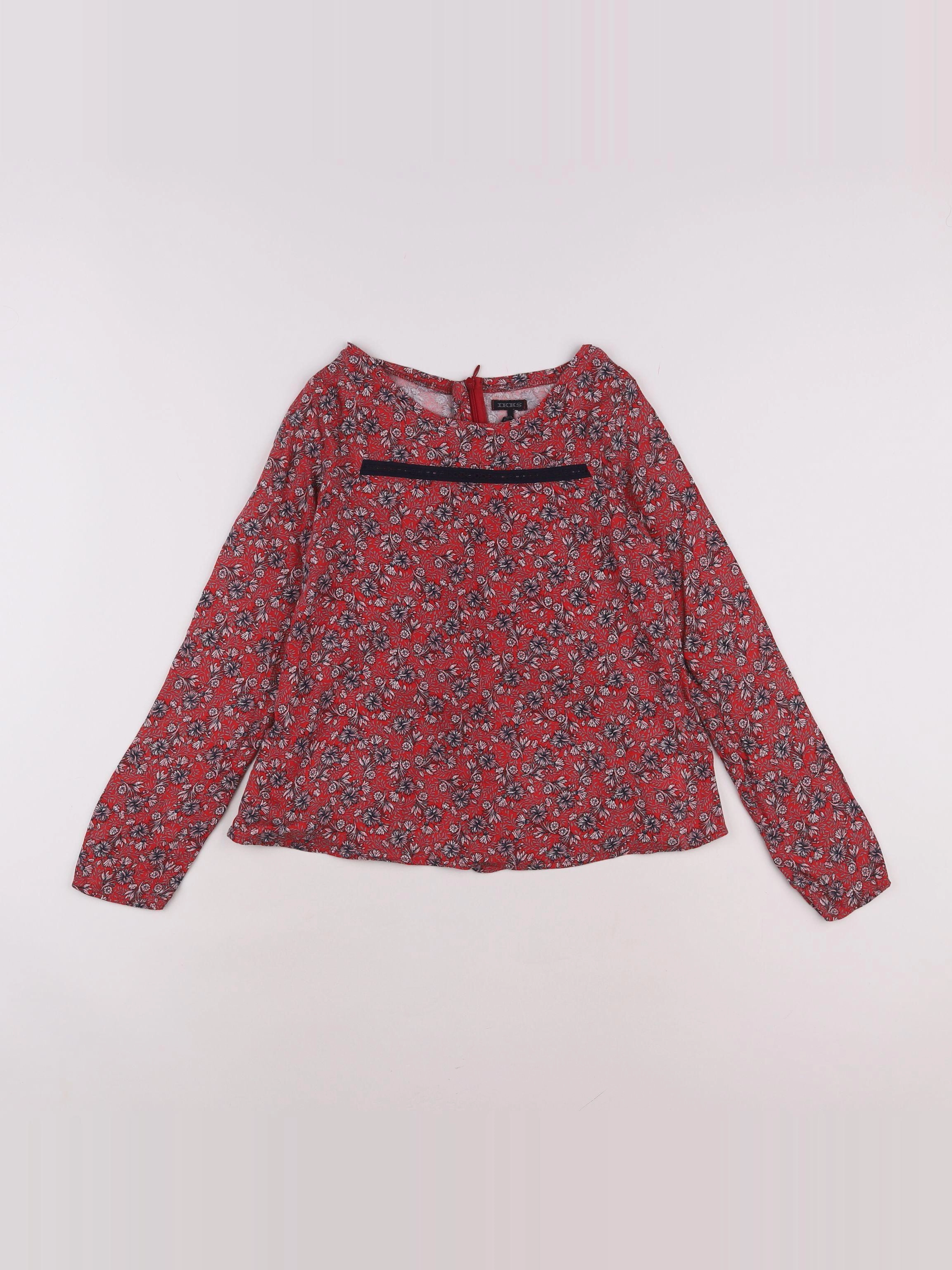 IKKS - blouse rouge - 10 ans