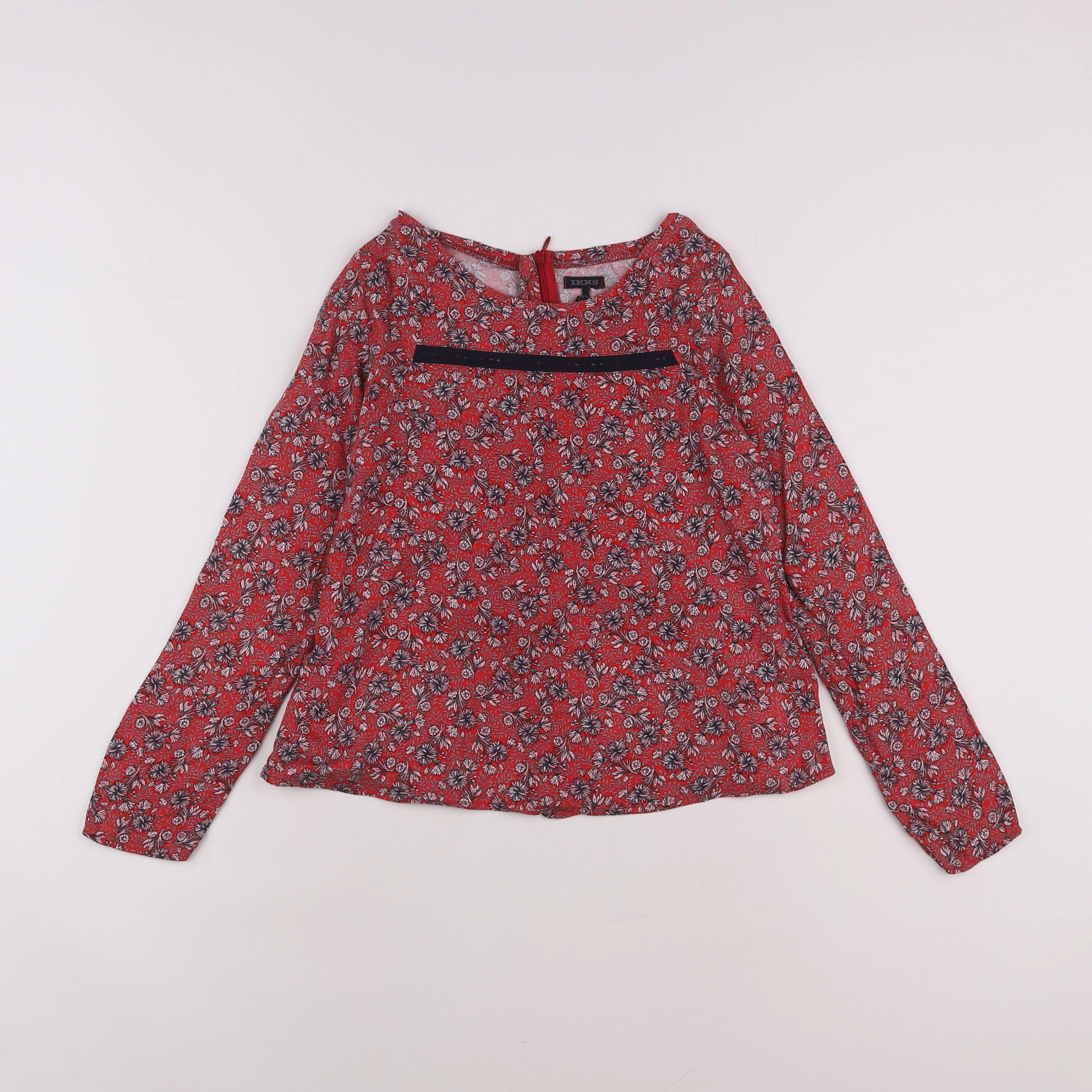 IKKS - blouse rouge - 10 ans