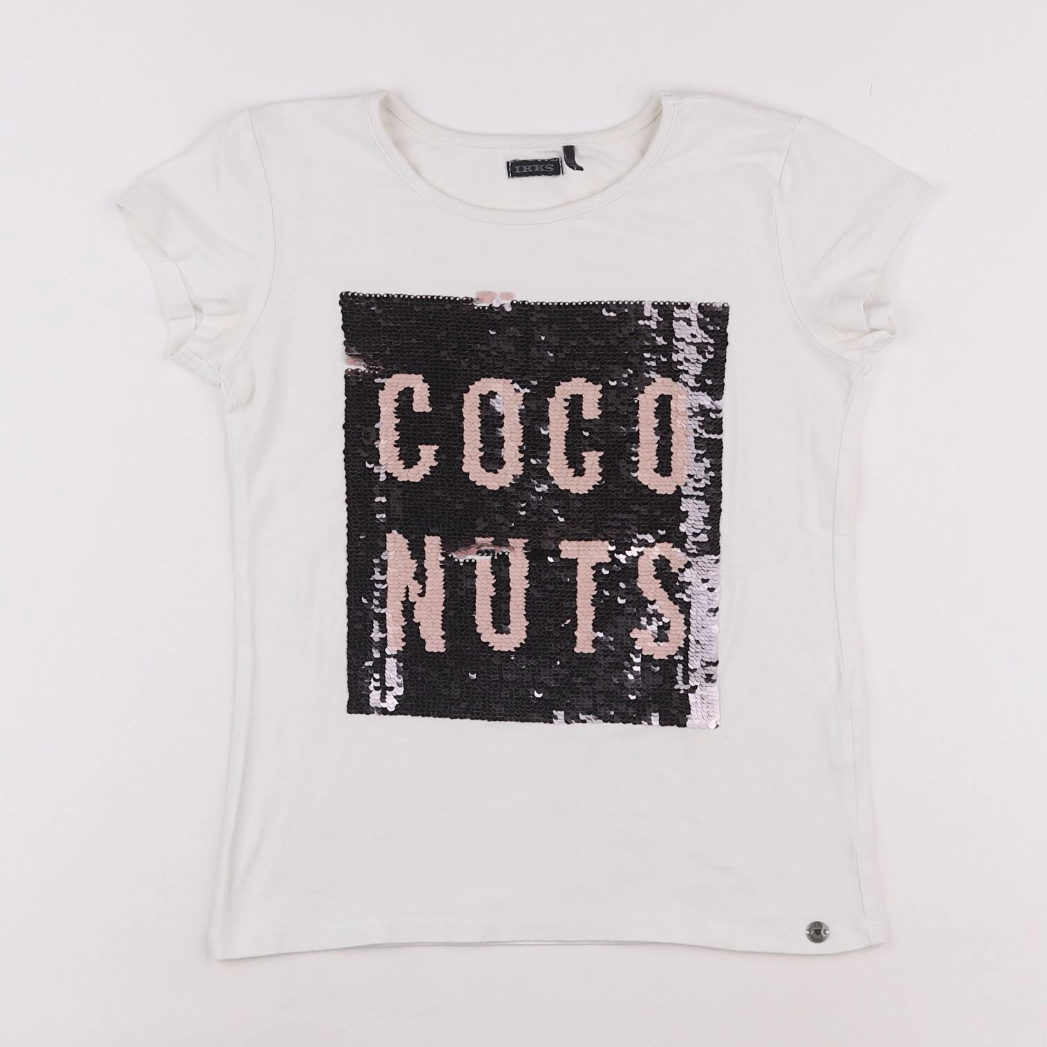 IKKS - tee-shirt blanc - 10 ans