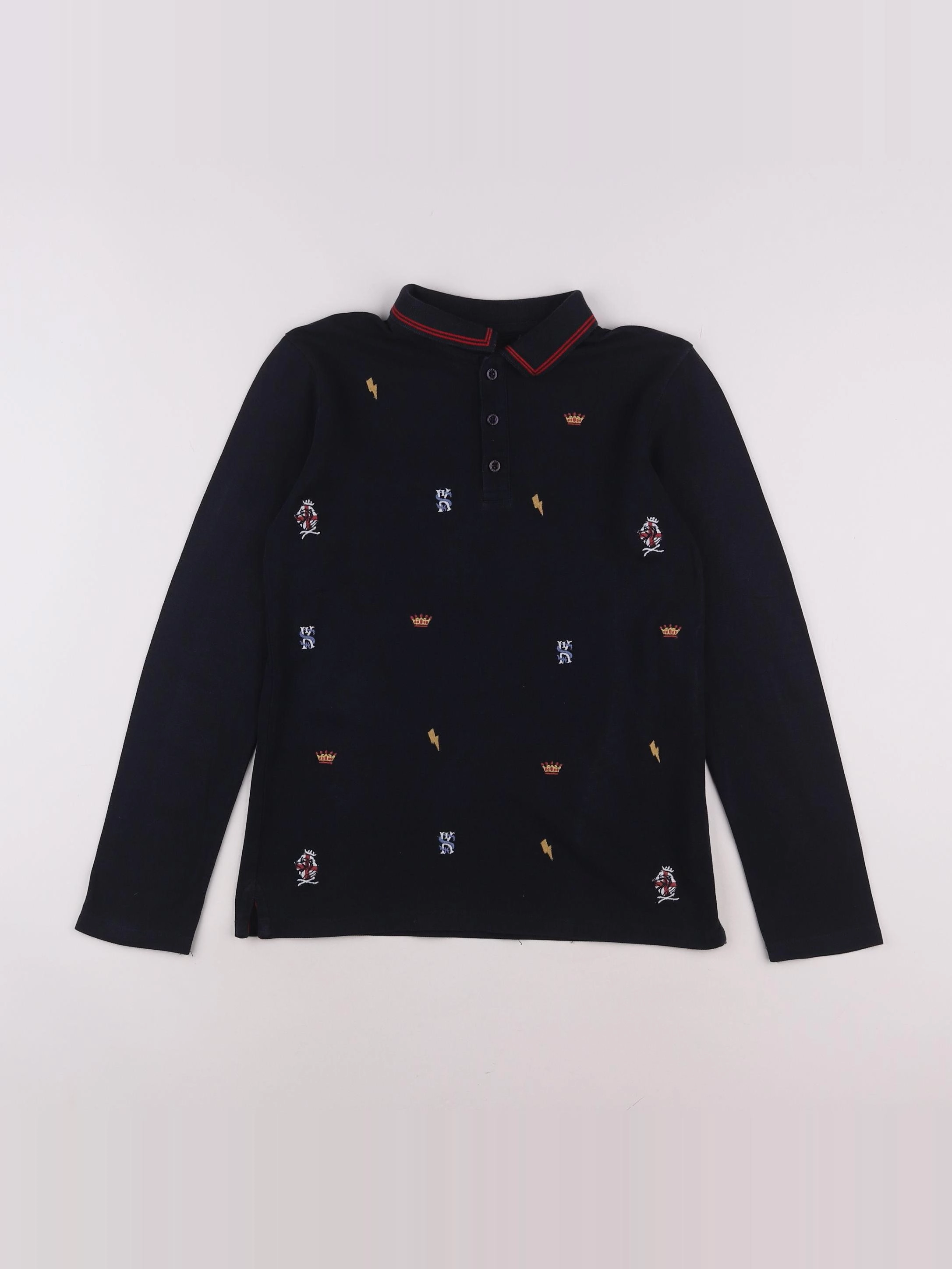 IKKS - polo bleu - 10 ans