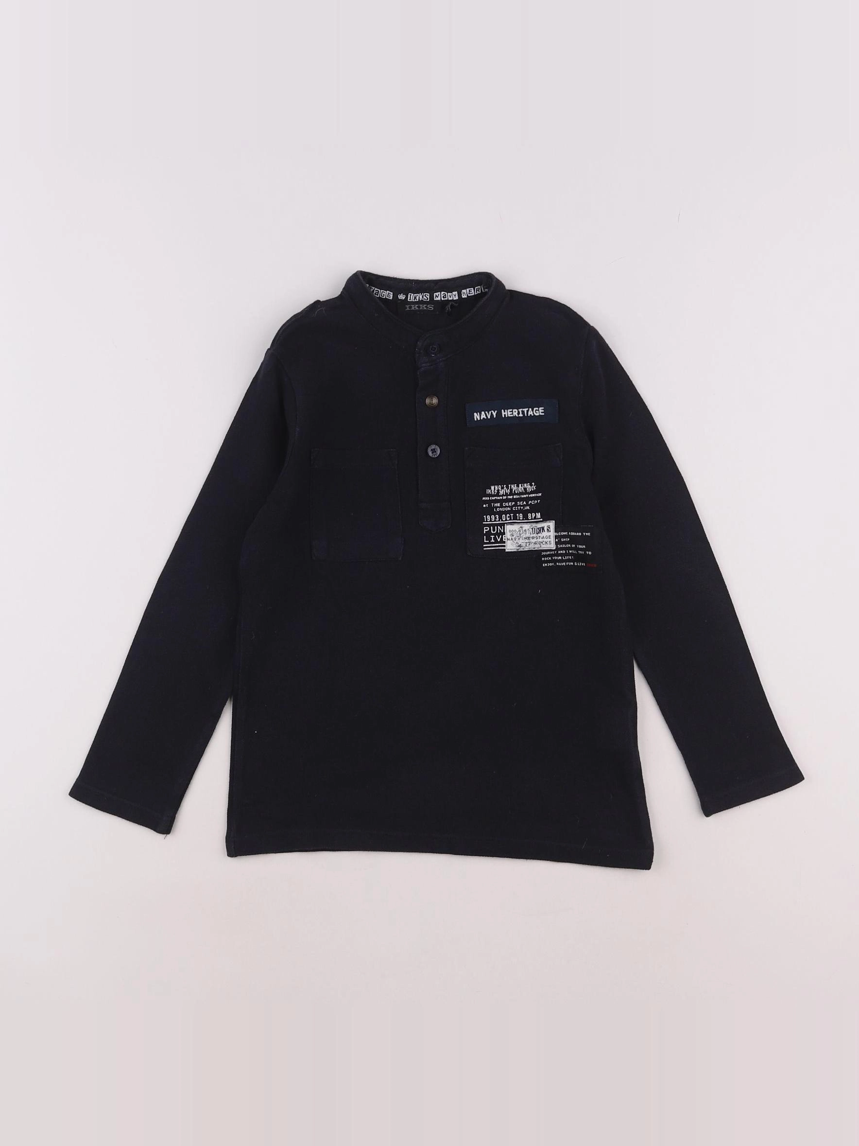 IKKS - polo noir - 4 ans