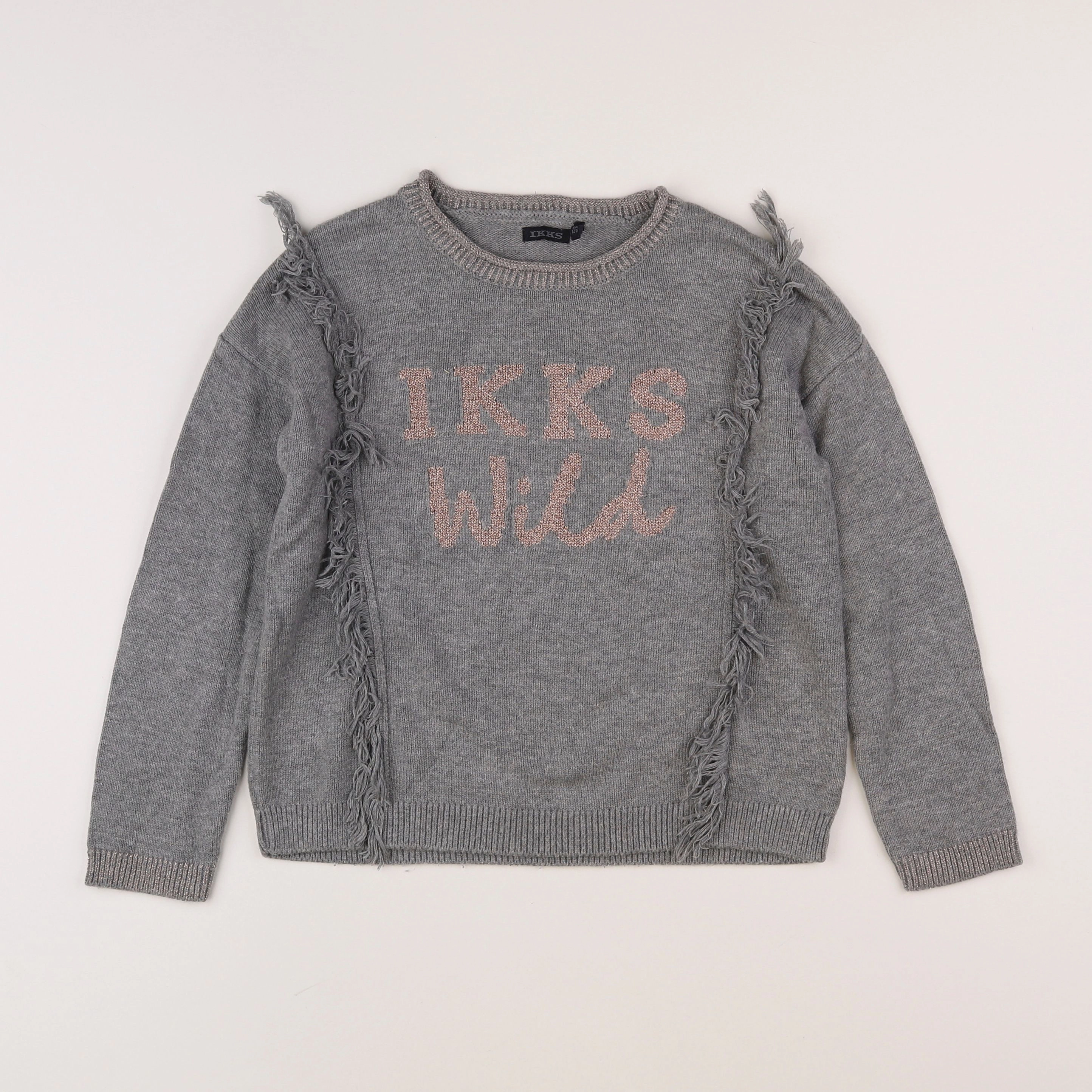 IKKS - pull gris - 8 ans