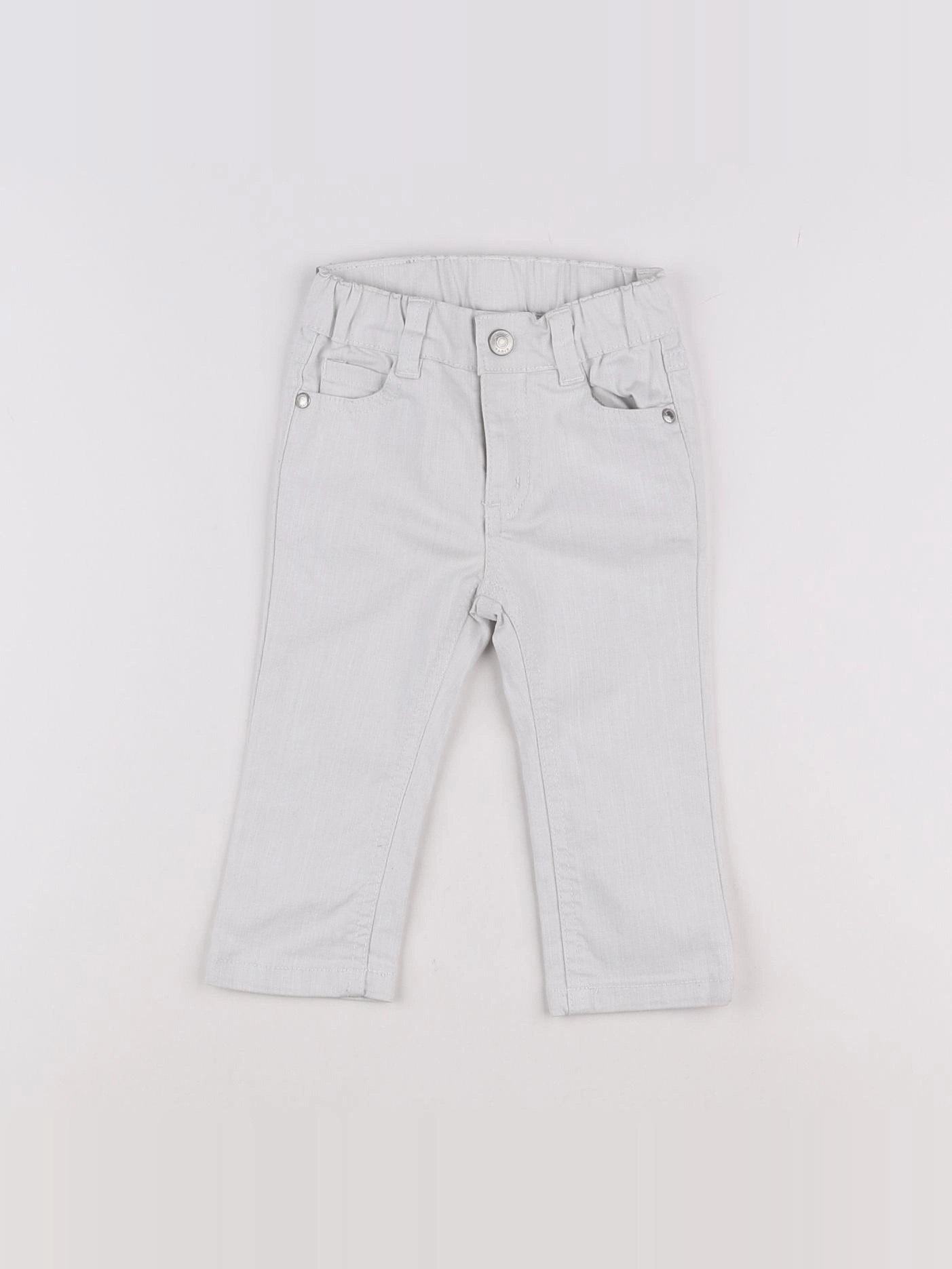 Jacadi - jean blanc - 12 mois