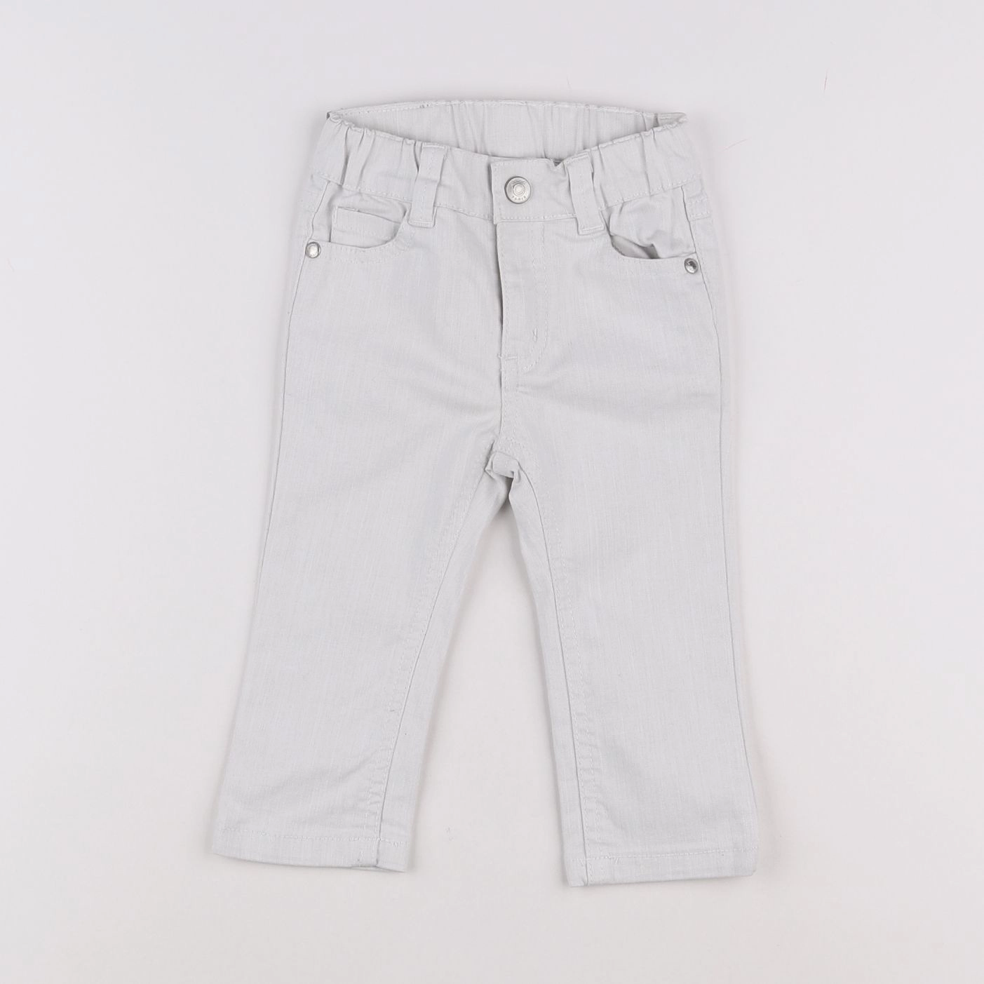 Jacadi - jean blanc - 12 mois