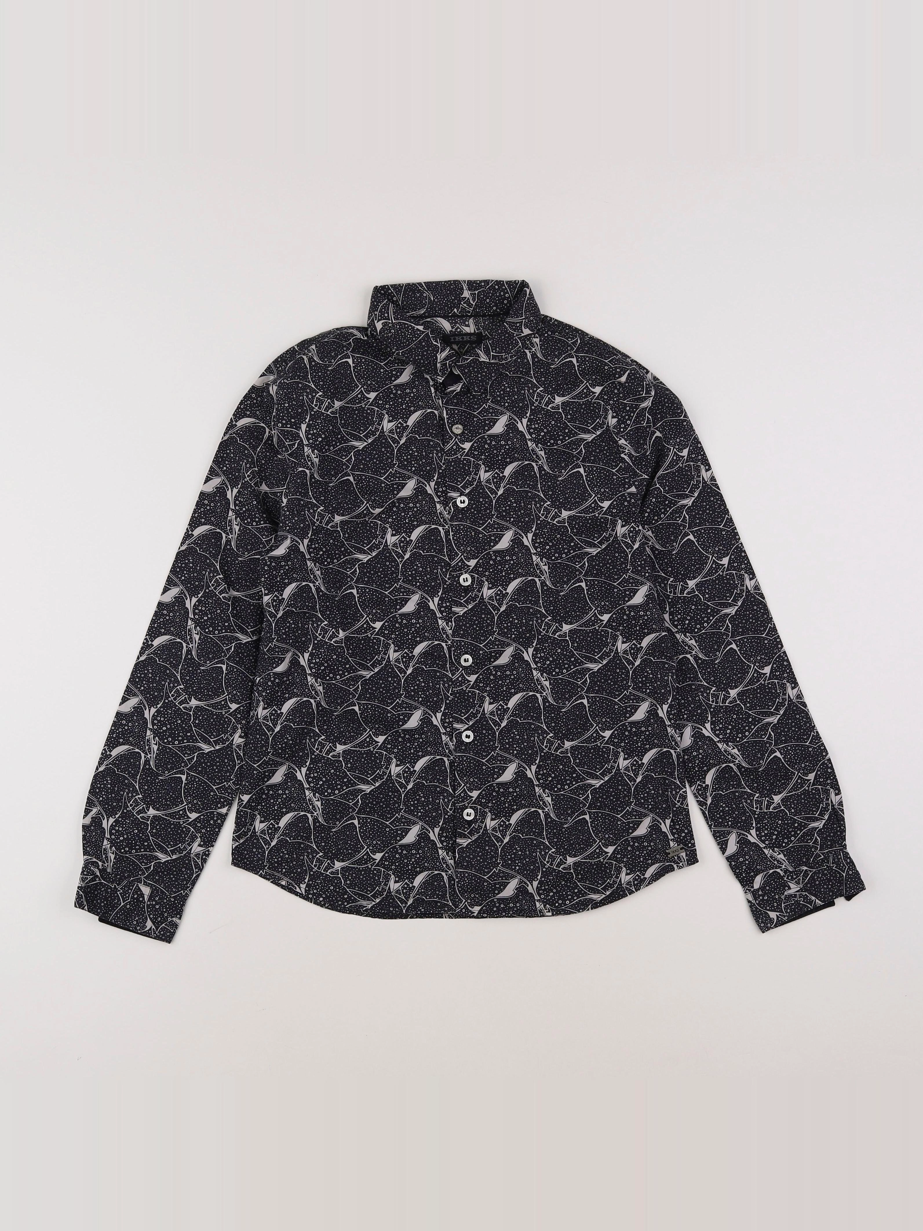IKKS - chemise noir - 8 ans