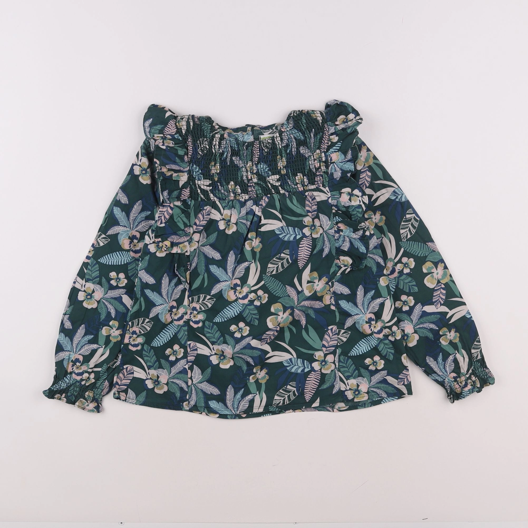 Vertbaudet - blouse vert - 8 ans