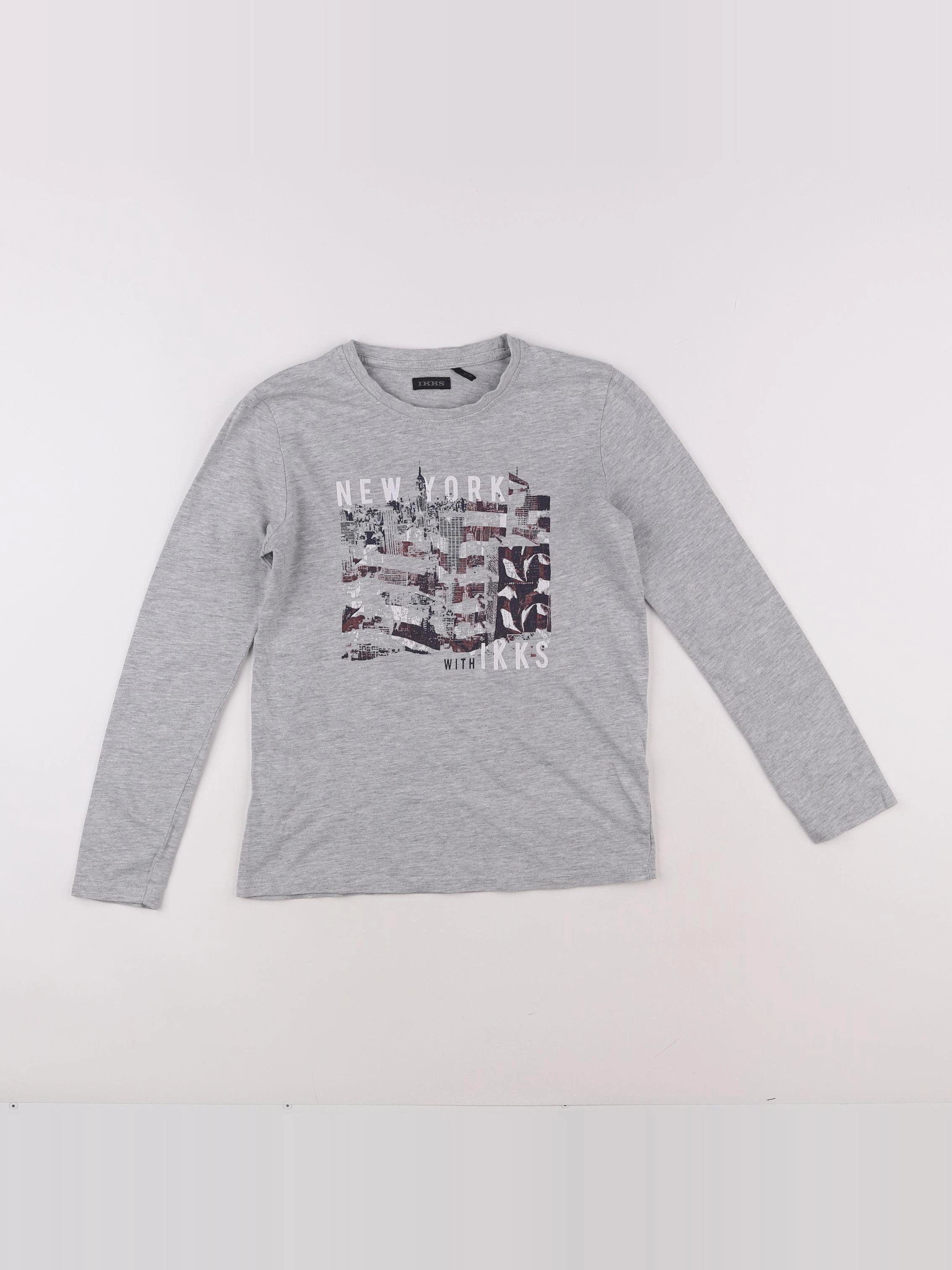 IKKS - tee-shirt gris - 8 ans