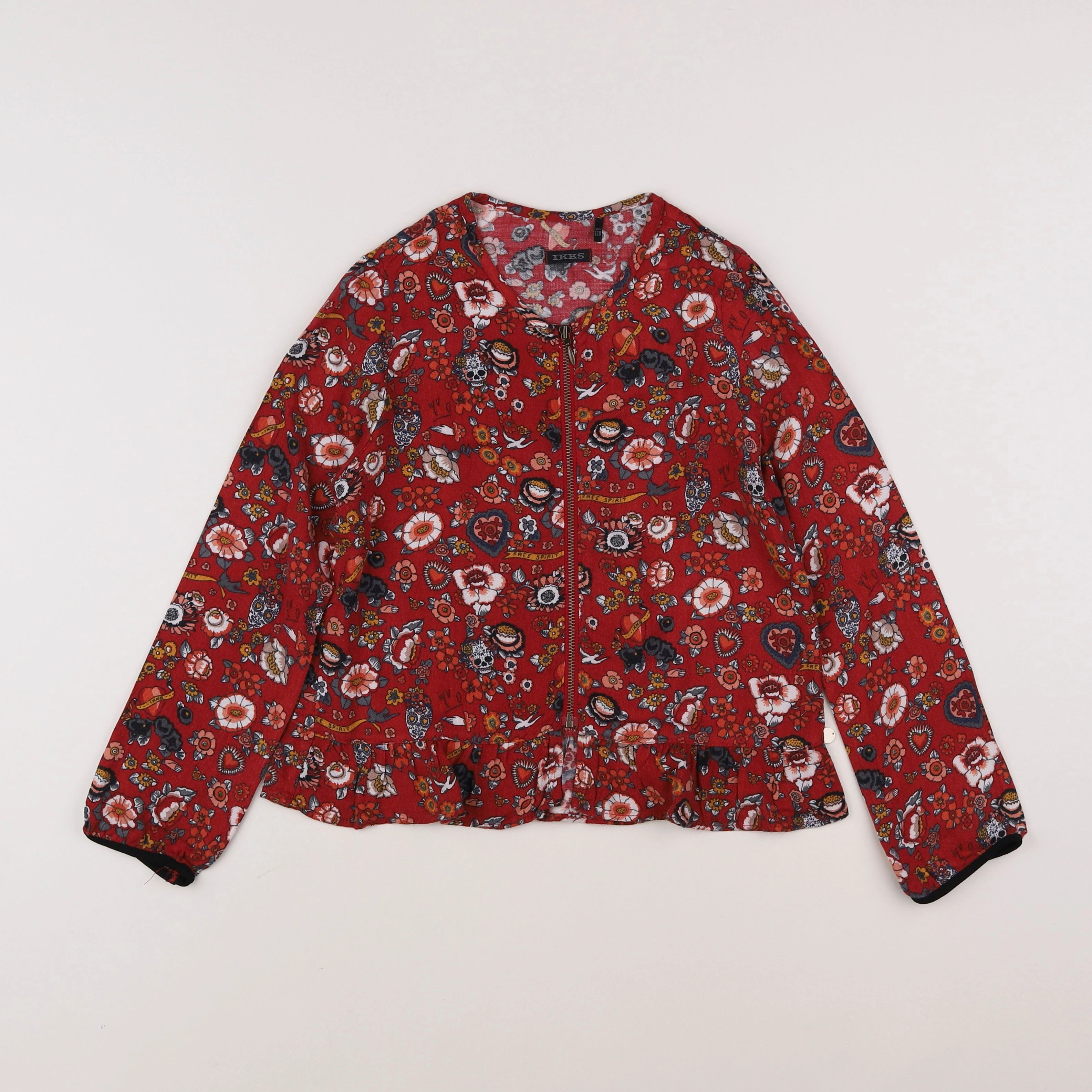 IKKS - veste rouge - 8 ans