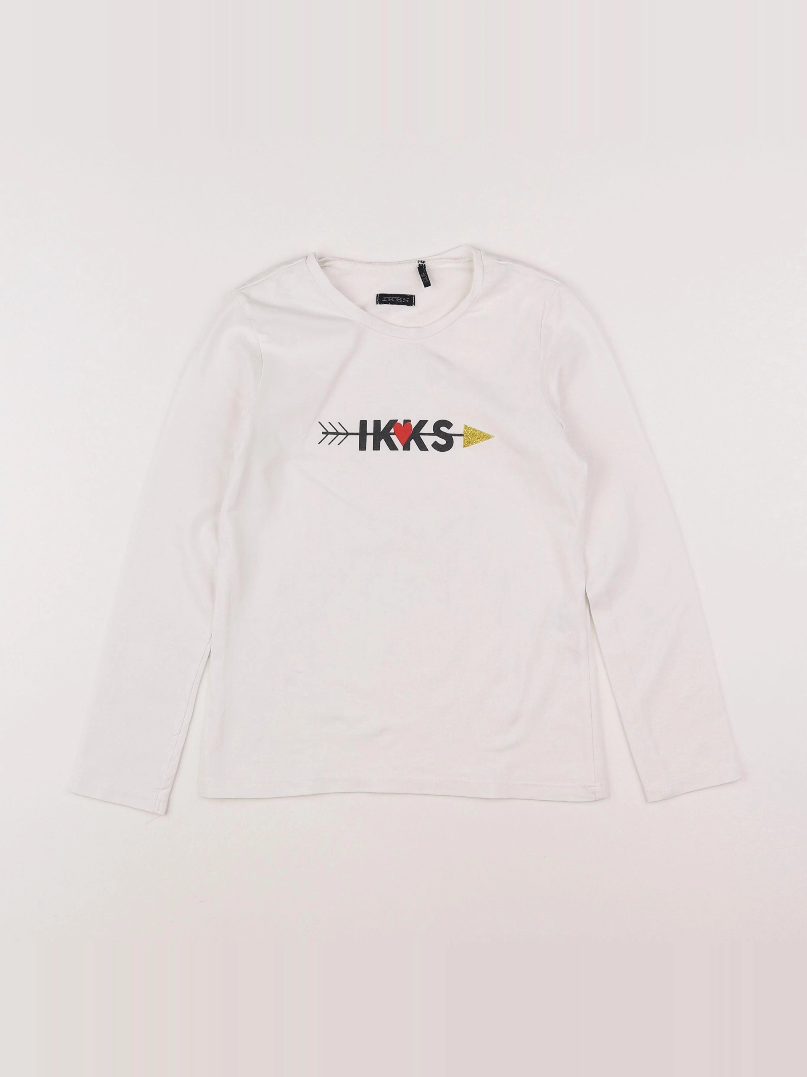 IKKS - tee-shirt blanc - 8 ans