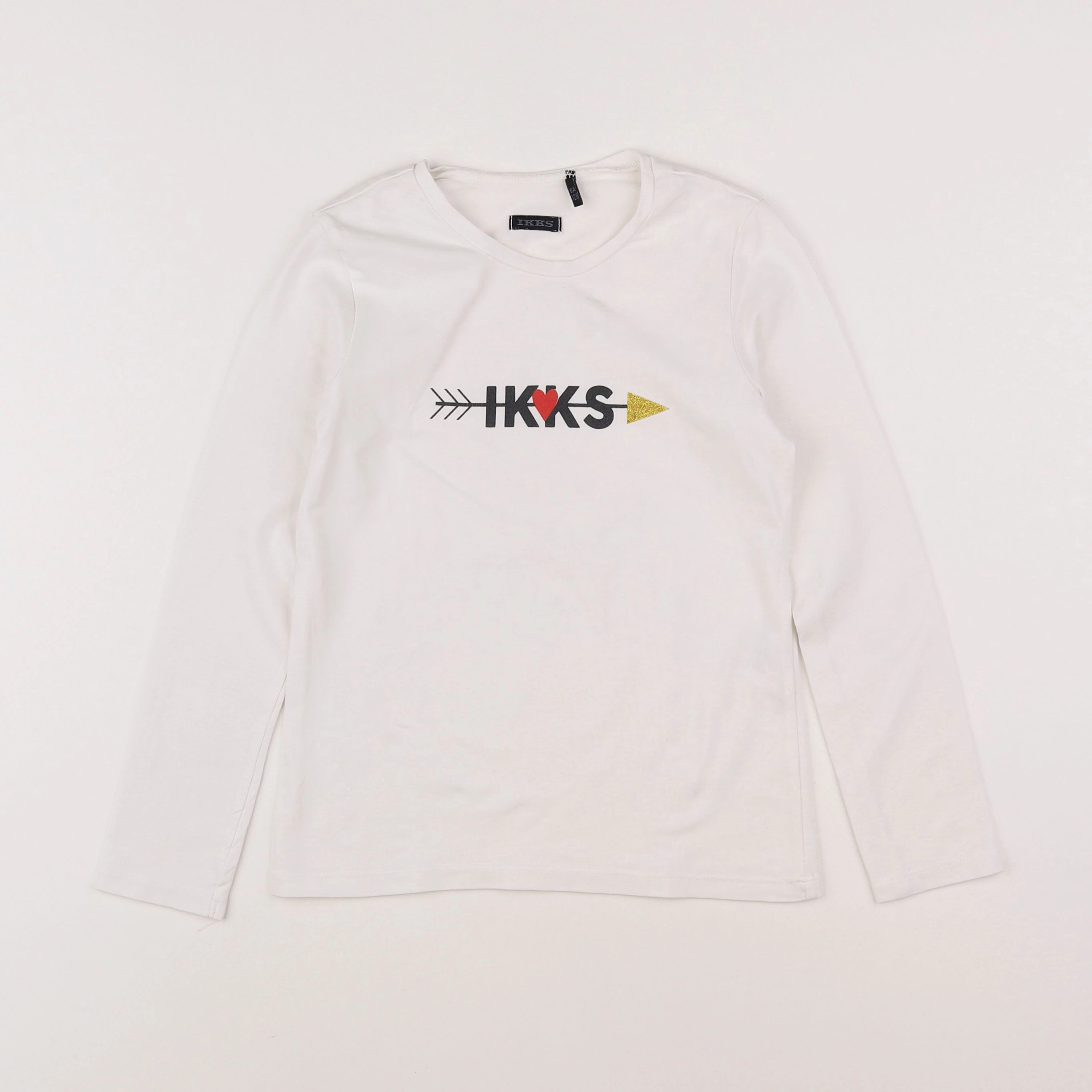 IKKS - tee-shirt blanc - 8 ans