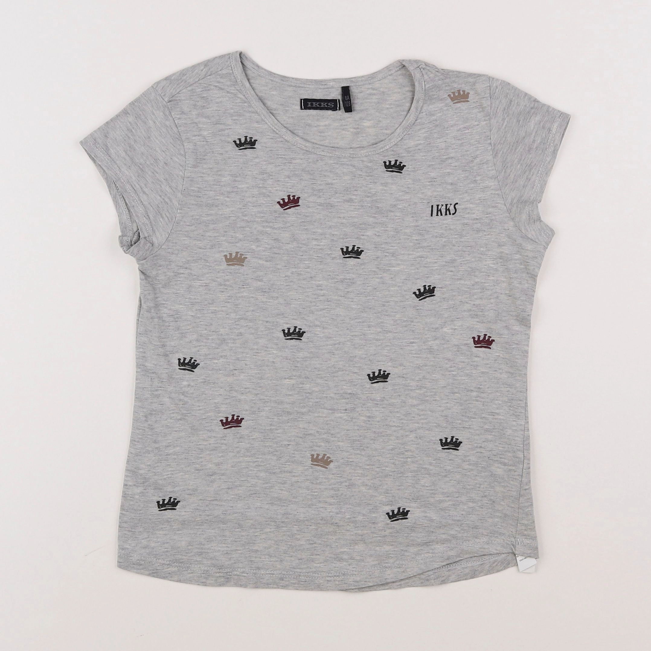 IKKS - tee-shirt gris - 8 ans